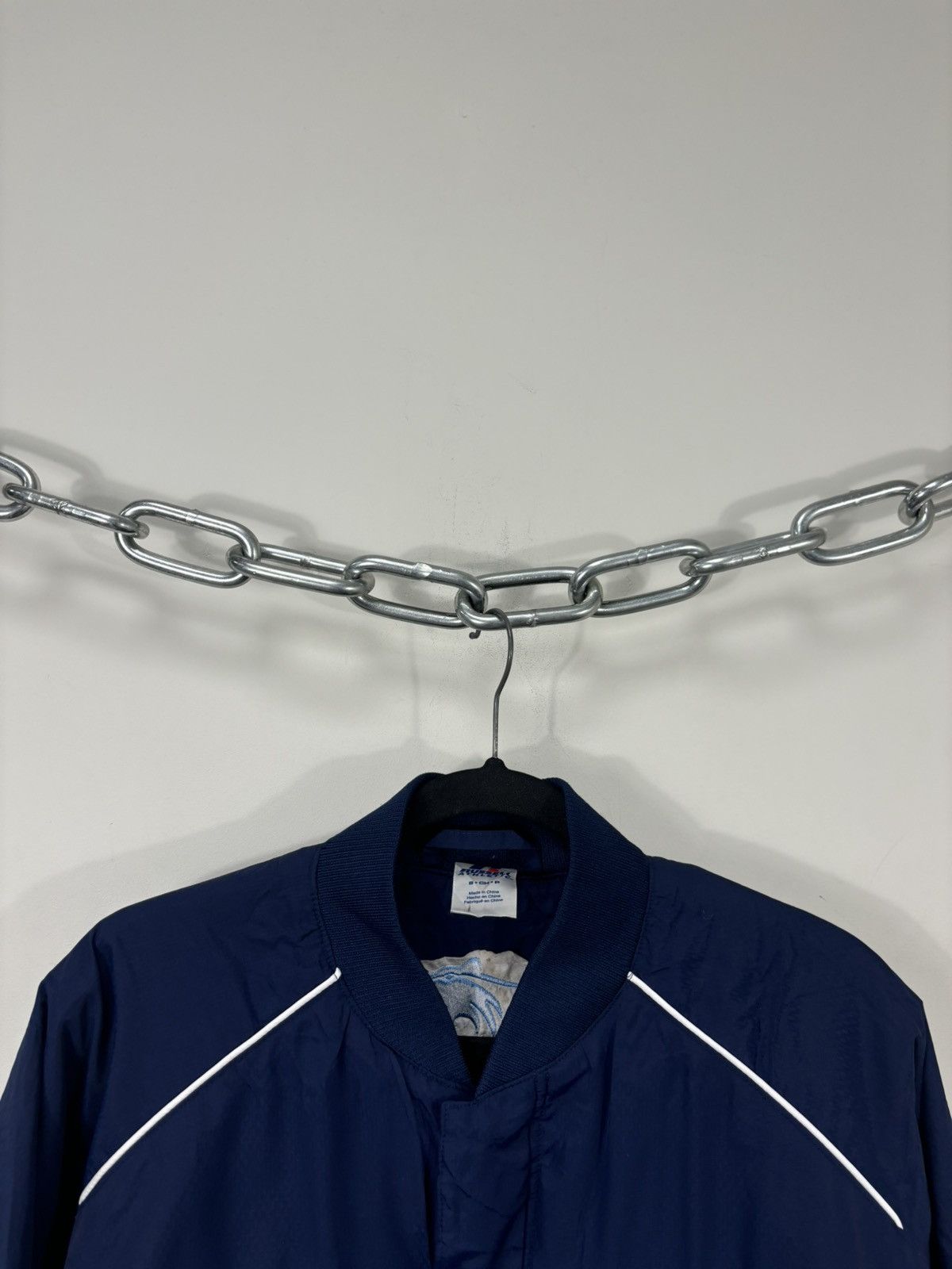 Russell Athletic Vintage Russell Athletic Big Logo Blue Nylon Bomber Jacket Size US S / EU 44-46 / 1 - 9 Thumbnail