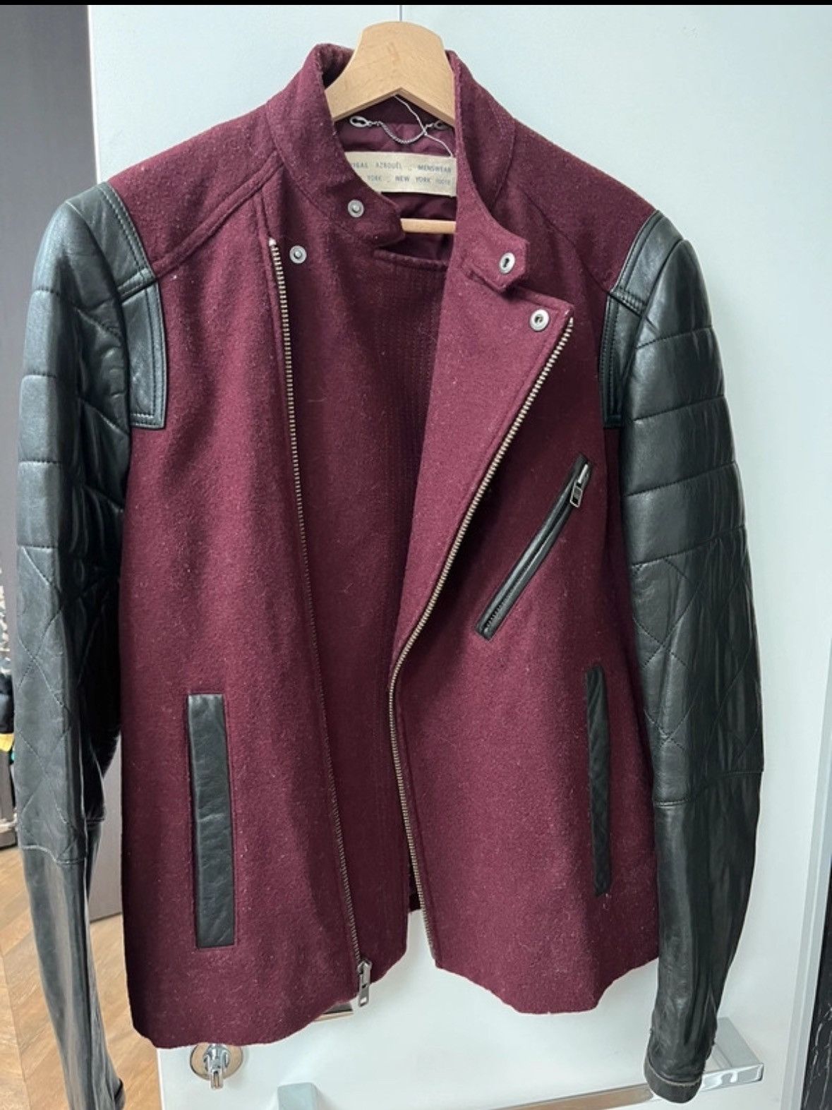 Yigal Azrouel Leather and wool Jacket Size US S / EU 44-46 / 1 - 1 Thumbnail