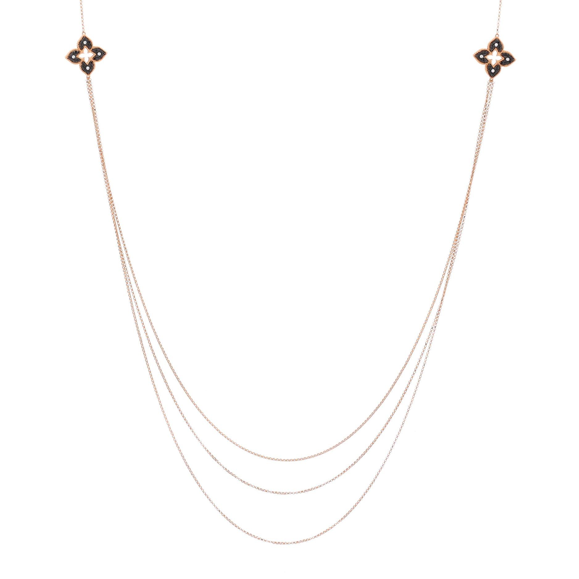 Other Petite Venetian Princess Flower Three Strand Long Necklace Size ONE SIZE - 1 Thumbnail
