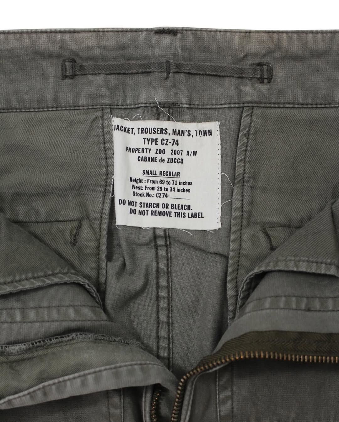 Issey Miyake AW2007 CABANE DE ZUCCA TYPE CZ-74 MILITARY PANTS Size US 30 / EU 46 - 10 Thumbnail