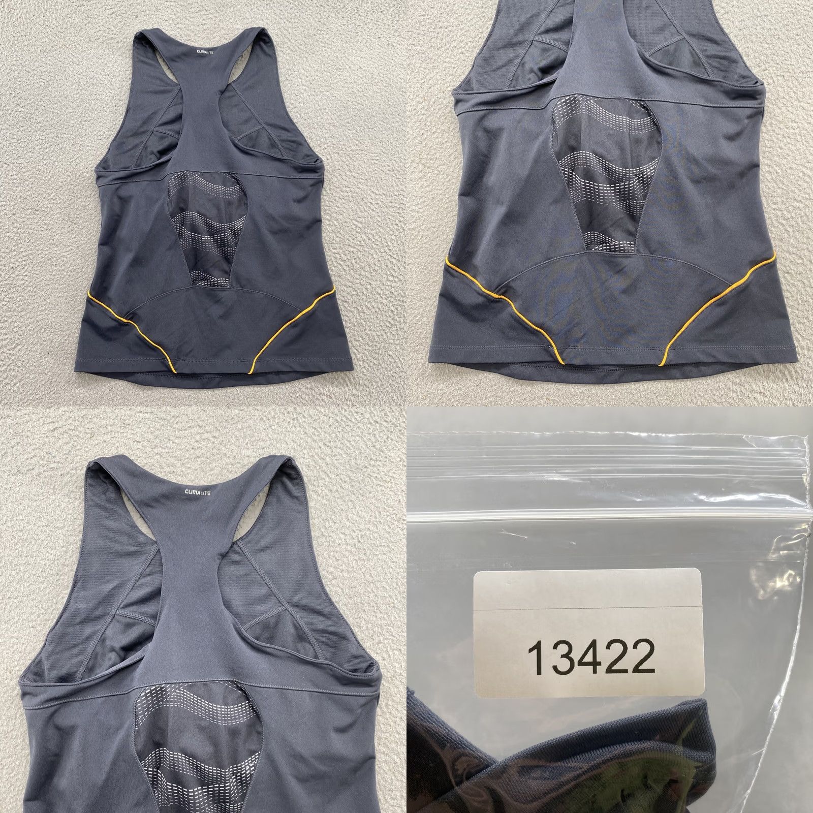 Adidas Adidas CLIMA365 Gray Tank Top Women Large Athletic Sleeveless Racerback Shirt Polo Size L / US 10 / IT 46 - 8 Thumbnail