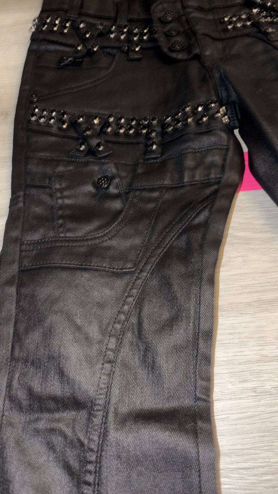 Other GUNZINII black studded jeans Size US 28 / EU 44 - 2 Thumbnail