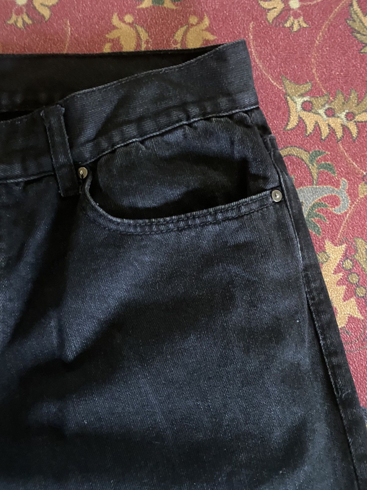 Black Icon Vintage Japanese Brand Black Icon Distressed Rick Owen Style Size US 32 / EU 48 - 5 Thumbnail