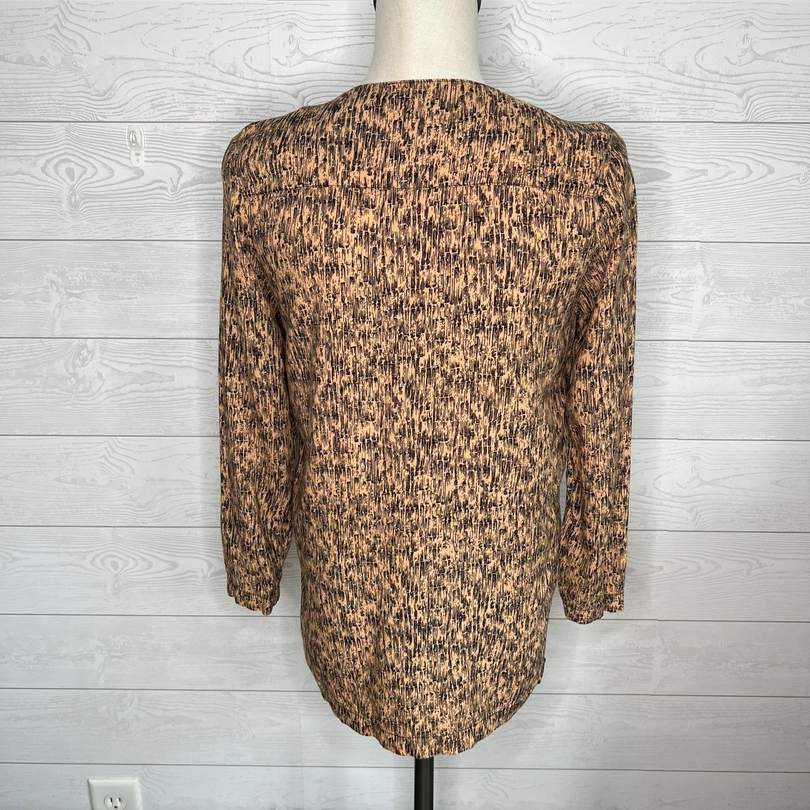 Other Vintage 80's Jaclyn Smith tan/black long sleeve tunic Size 6 Size S / US 4 / IT 40 - 4 Thumbnail