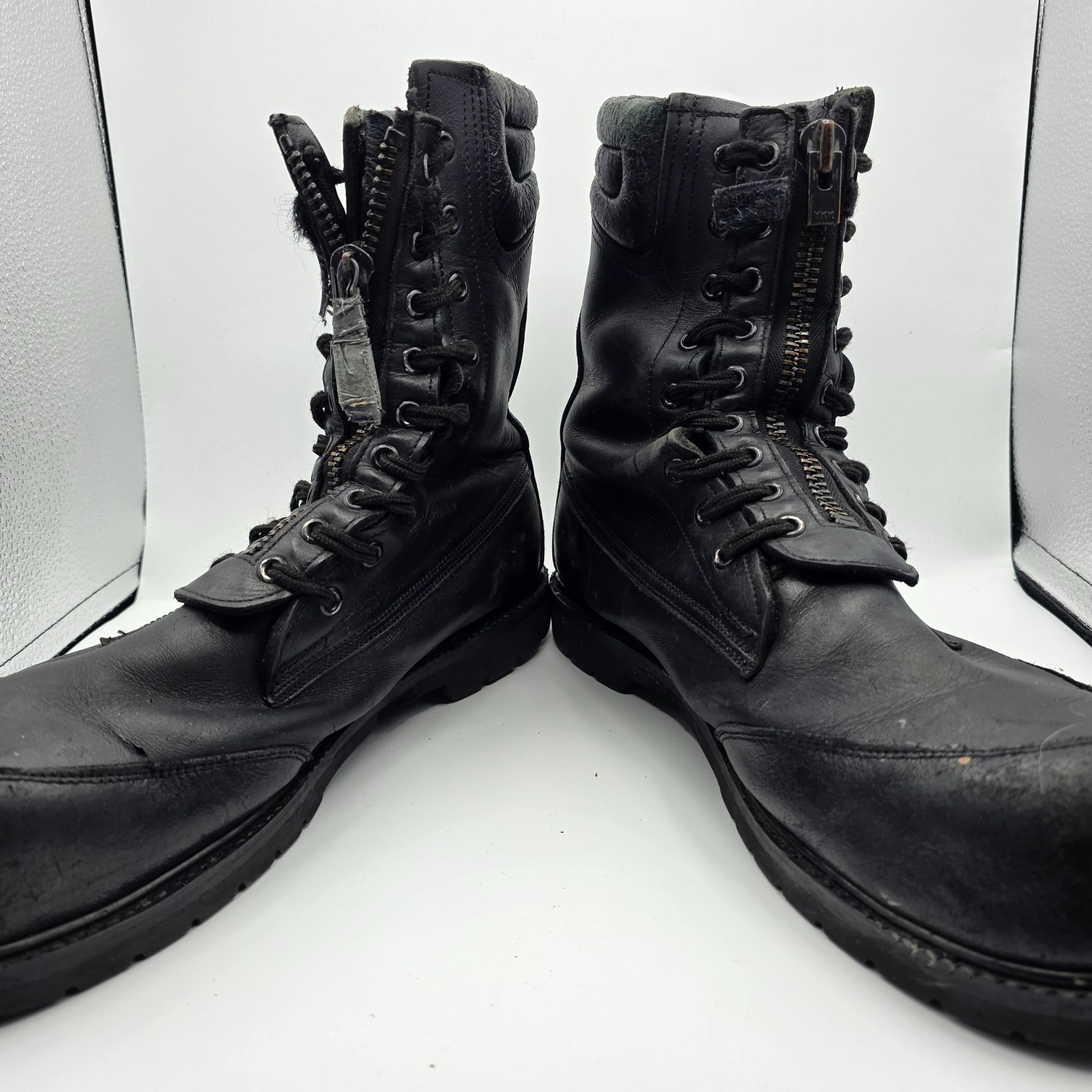 Other Tactical Work Boots Mens Size 14 Black Leather Vibram Soles Size US 14 / EU 47 - 2 Thumbnail