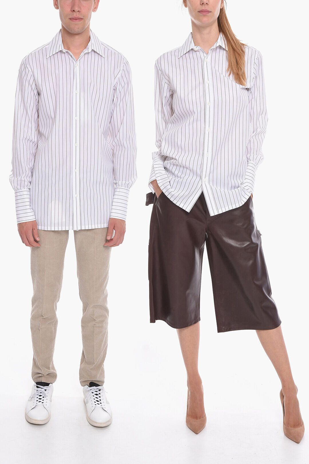 image of Maison Margiela Og1Mm1223 Shirt In White, Men's (Size 2XS)