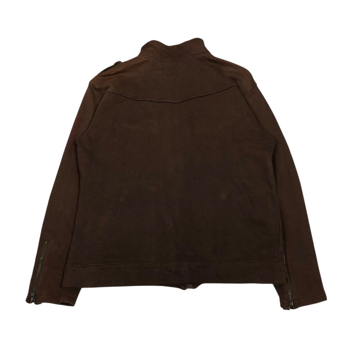 Japanese Brand 🔥VINTAGE BIKER JACKET ASYMETRICAL ZIPPER QUASH ISSEY MIYAKE Size US L / EU 52-54 / 3 - 2 Thumbnail