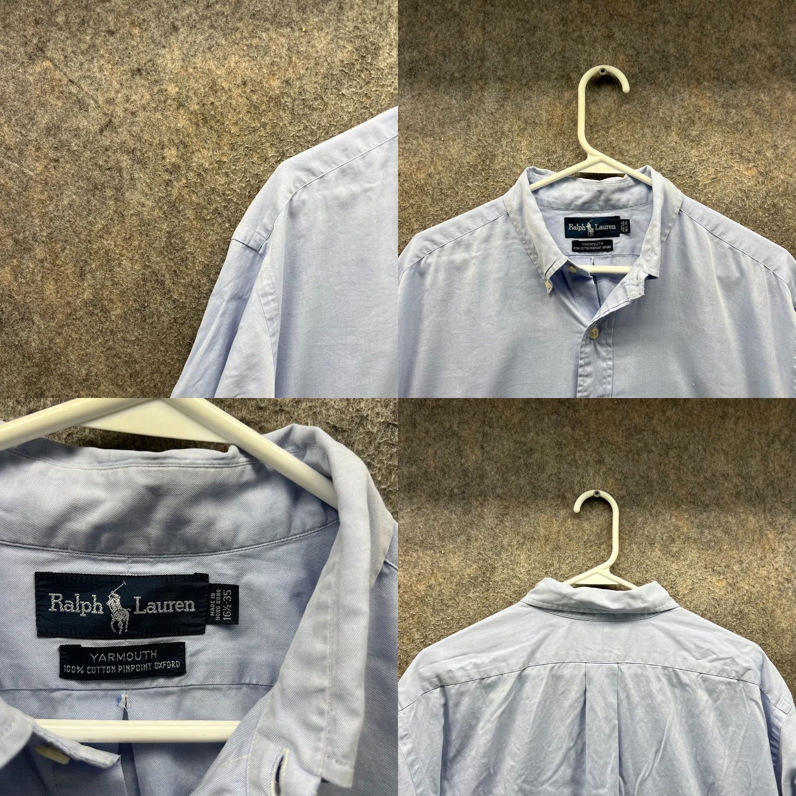 Polo Ralph Lauren Vintage Polo Ralph Lauren Shirt Men 16.5 Blue Button-Down OCBD Preppy Oxford Yarmouth OCBD Shirt Size US XL / EU 56 / 4 - 8 Thumbnail
