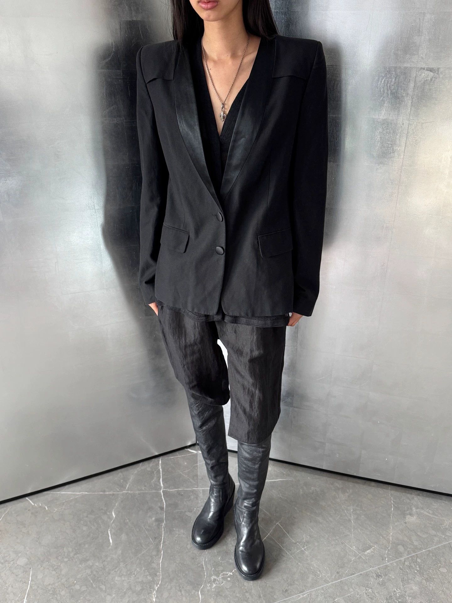 Maison Margiela MMM 4th Line Vintage Shoulder Pad Tailored Blazer Size 46 Size L / US 10 / IT 46 - 5 Thumbnail
