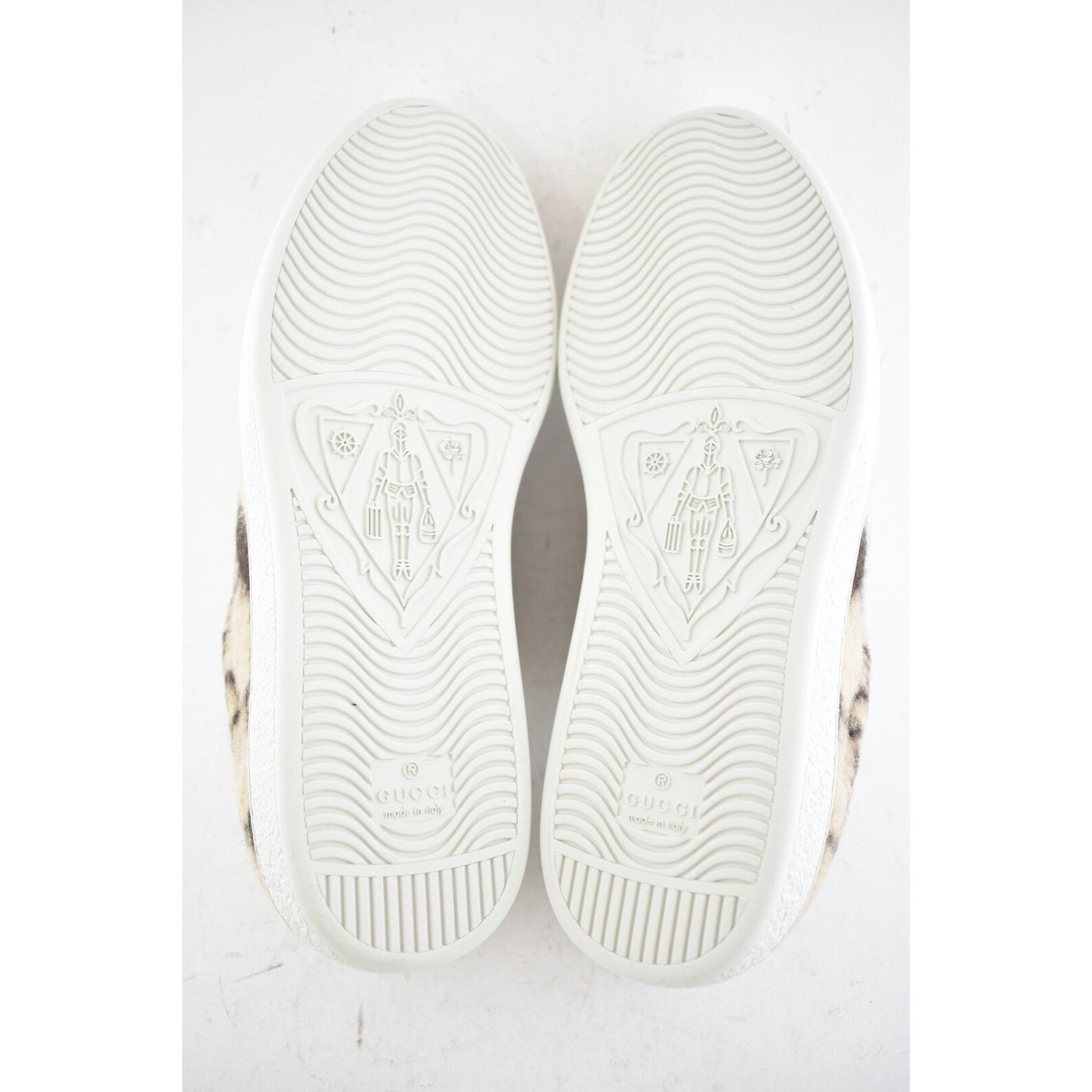 Gucci Gucci Mens New Ace Wool Brown Beige Black GG Logo Low Size US 8 / EU 41 - 11 Thumbnail