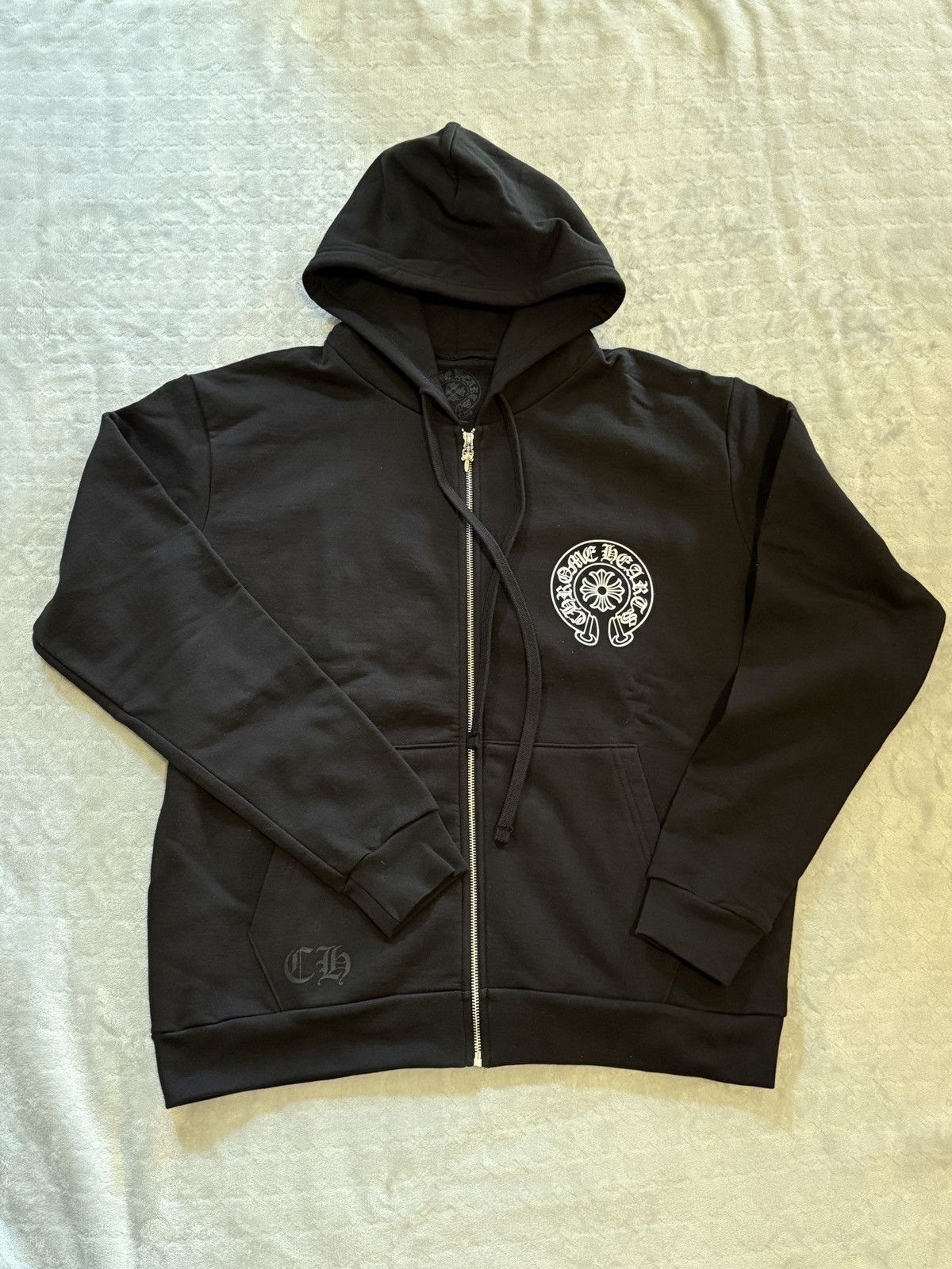 大人気 CHROME HEARTS Las Vegas Zip Up Hoodie ジップ パーカー Buy Chrome Hearts Las Vegas Exclusive Zip Up 'Black' - 1383