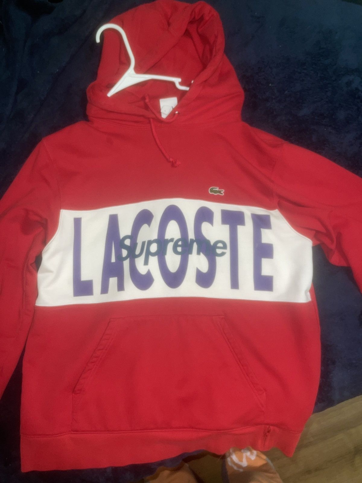 SUPREME X LACOSTE HOODIE Tops