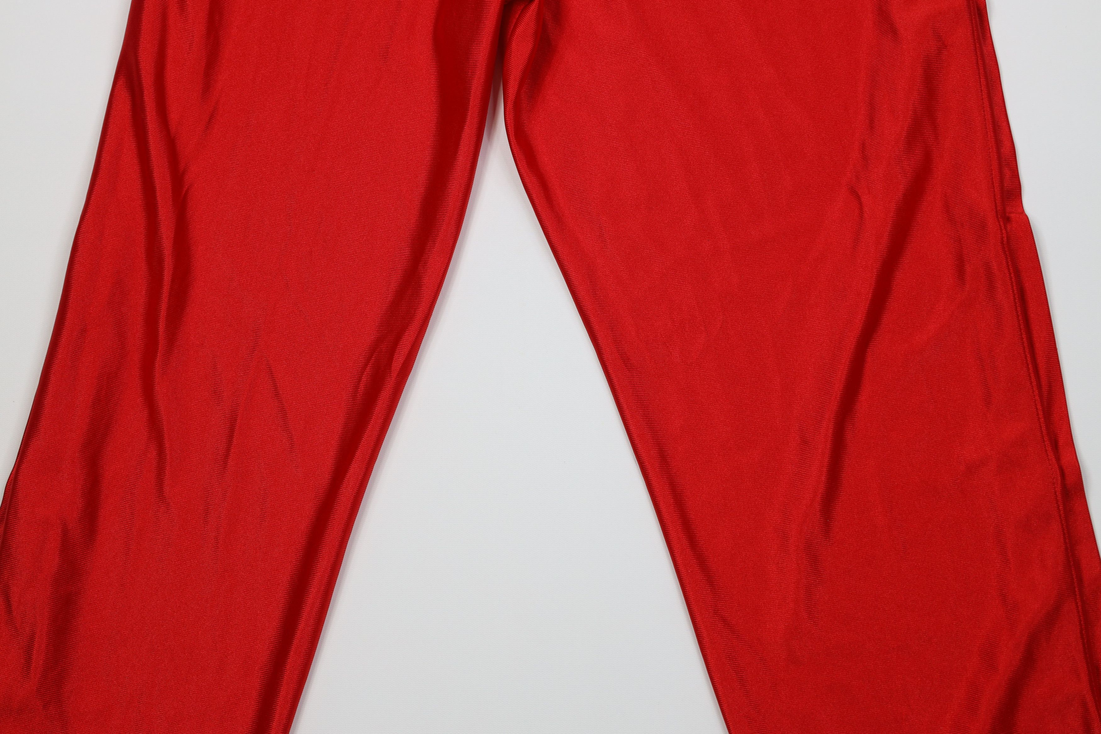 Vintage Vintage 90s Streetwear Silky Tearaway Wide Leg Pants Red USA Size US 38 / EU 54 - 13 Thumbnail
