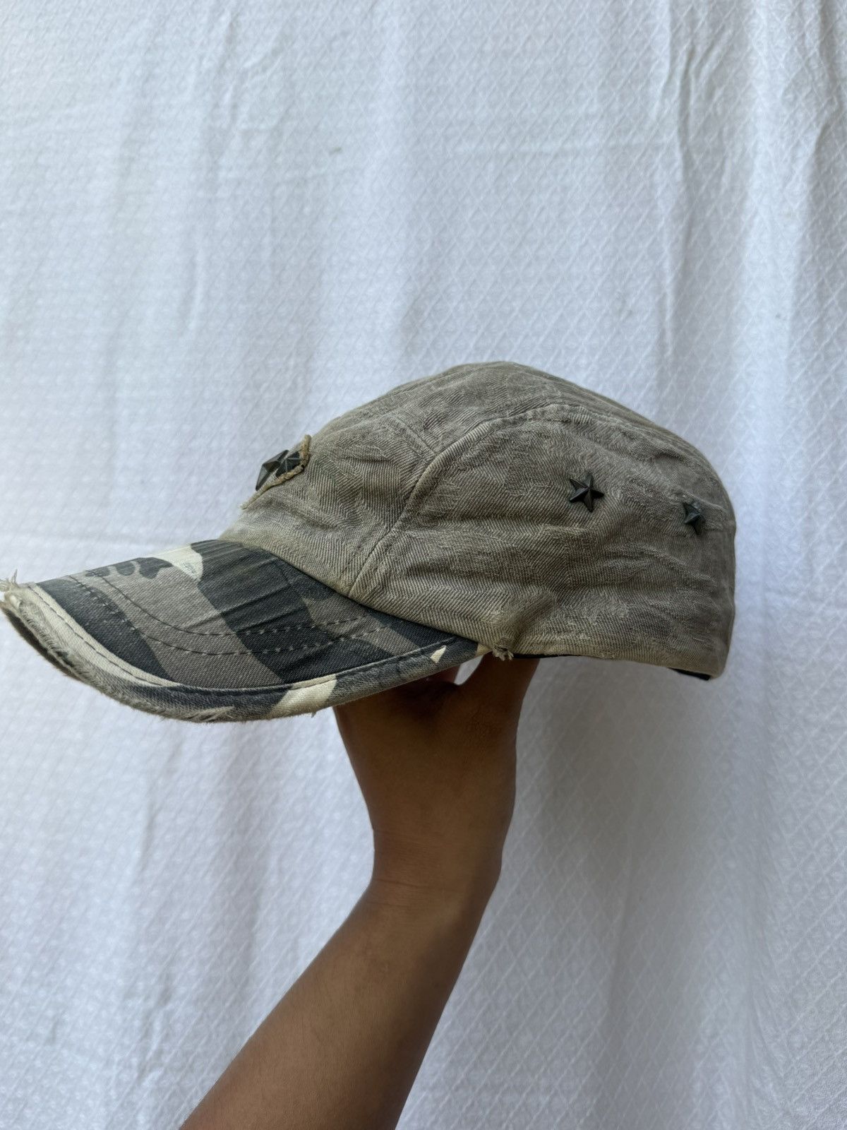 Hysteric Glamour Distressed camo style studs hats Size ONE SIZE - 2 Thumbnail