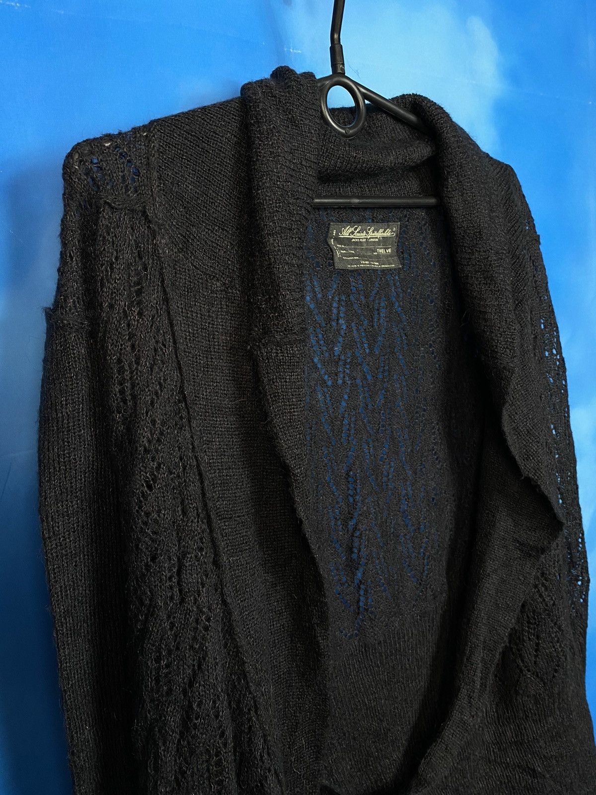 Allsaints × Vintage 💥 ALLSAINTS ASYMMETRICAL KNIT SWEATER Size XL / US 12-14 / IT 48-50 - 4 Thumbnail