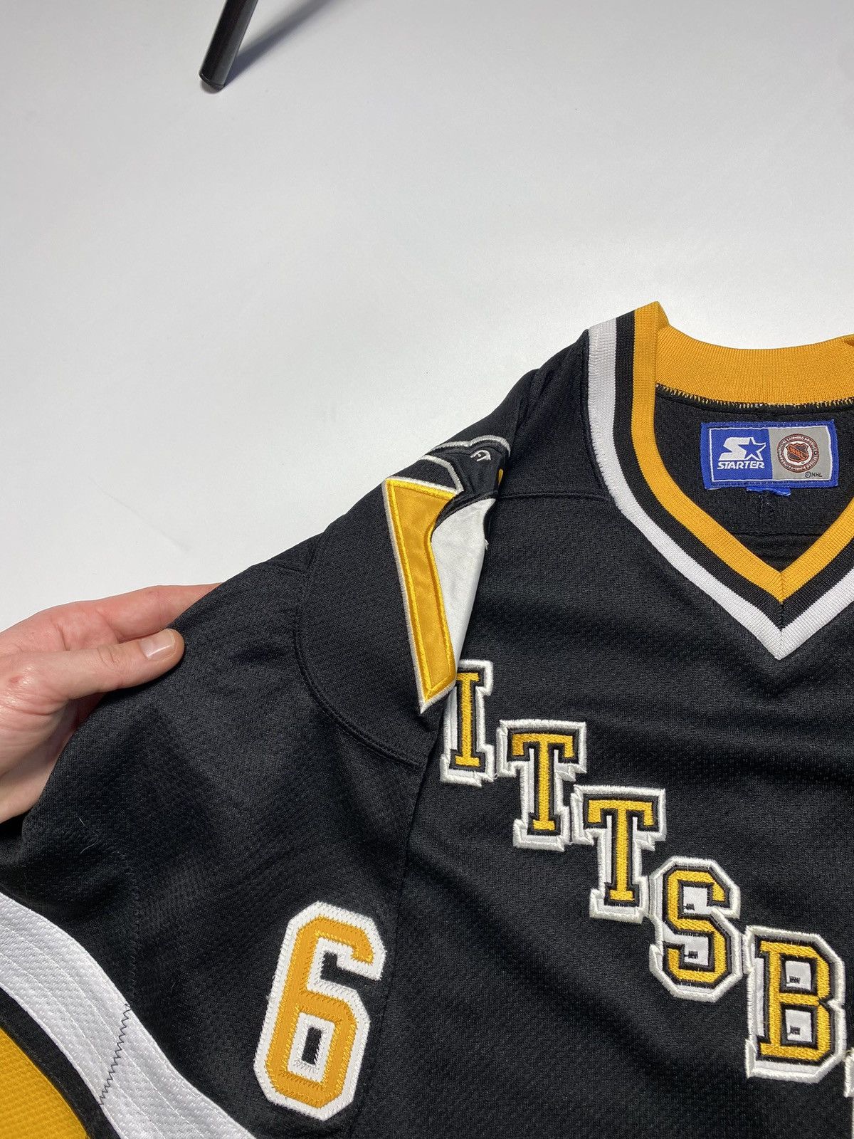 Ccm × Starter × Vintage Snoop Dog style 90s Pittsburgh Penguins Jagr CCM Jersey Size US S / EU 44-46 / 1 - 6 Thumbnail
