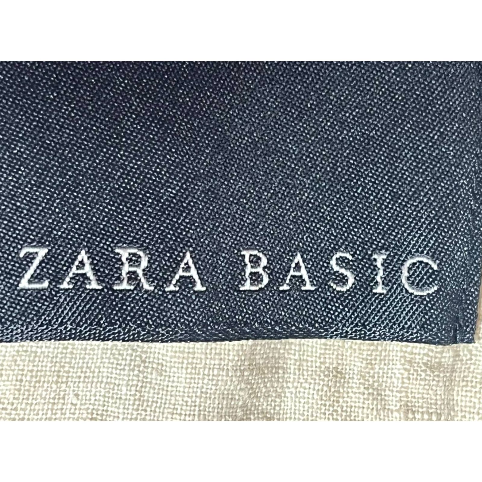 Zara Zara Blazer Womens L Blazer Beige 100% Linen Lined Coat Jacket Long Sleeve Buttoned Mid-Length RegularFit Size L / US 10 / IT 46 - 7 Thumbnail