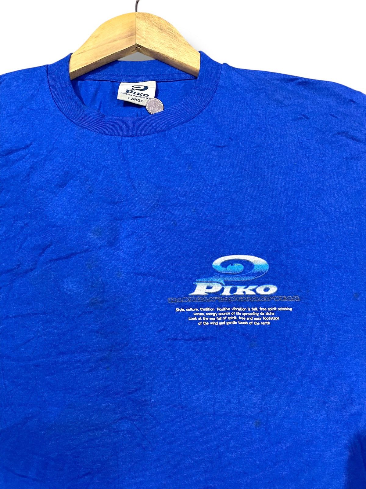 Vintage Vintage Piko Hawaiian Loangboard Wear Tshirt Size US L / EU 52-54 / 3 - 5 Thumbnail