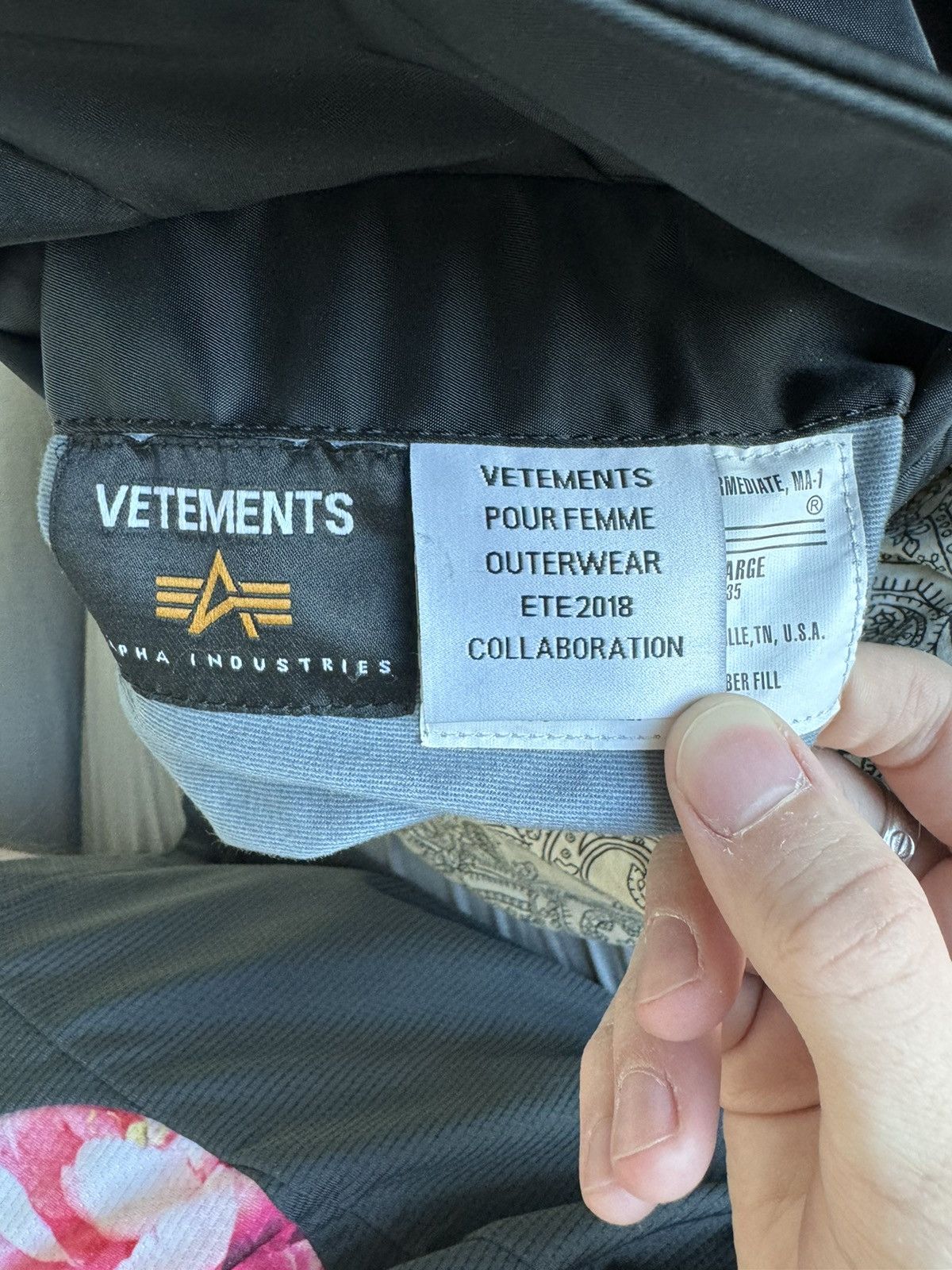 Alpha Industries × Designer × Vetements VETEMENTS X ALPHA INDUSTRIES bomber jacket Size L / US 10 / IT 46 - 11 Thumbnail