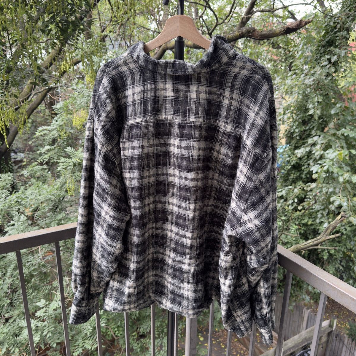 Vintage Thrashed Faded Thermal Flannel Jacket ERD Grunge Chrome Size US XXL / EU 58 / 5 - 4 Thumbnail