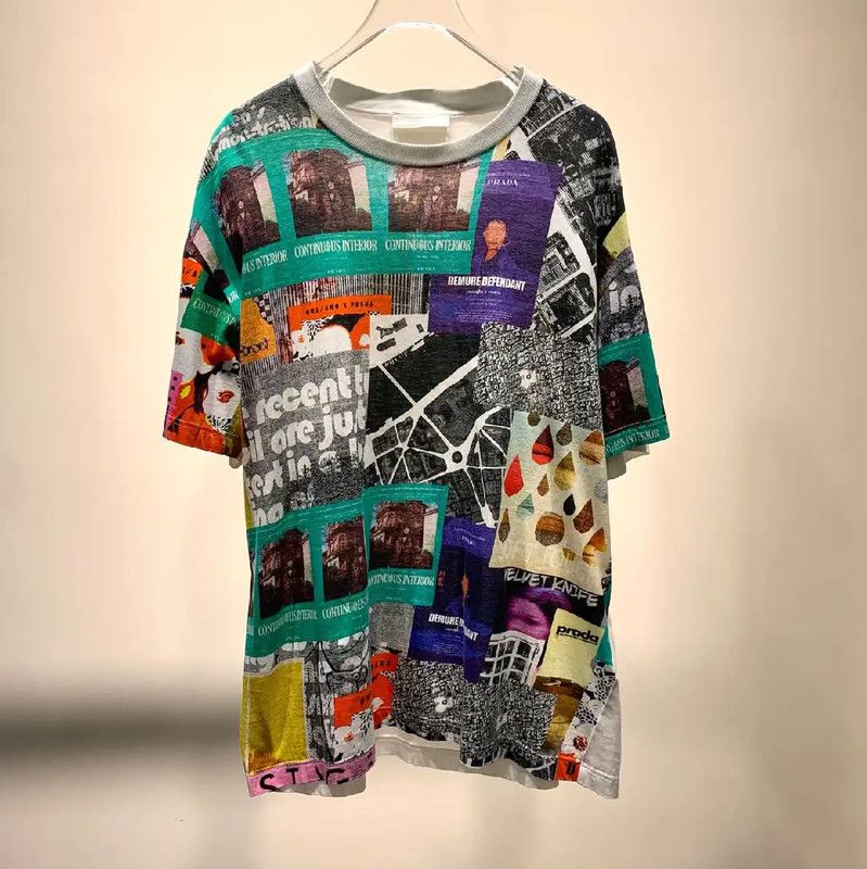 Prada Prada Multicolored Cotton Men's T-Shirt XL Size US XL / EU 56 / 4 - 1 Thumbnail