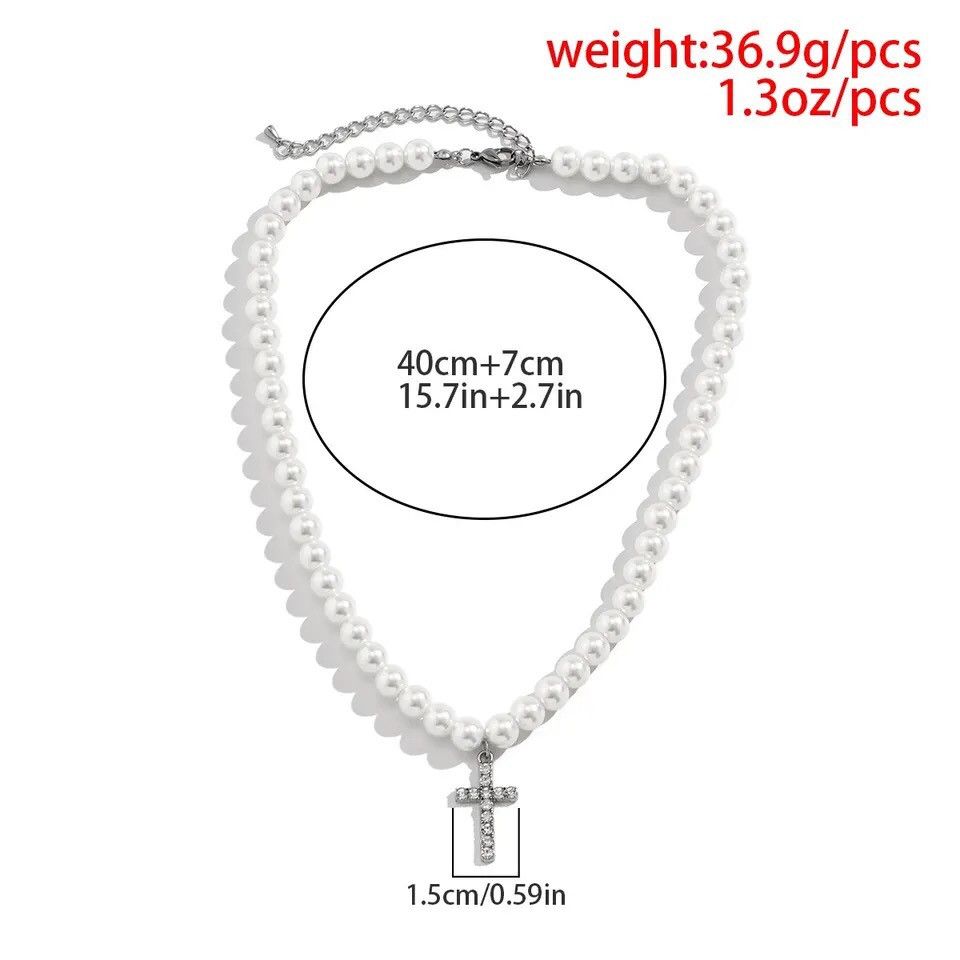 Other l Rhinestone Cross Jesus Pendant Choker Necklace Size ONE SIZE - 8 Thumbnail