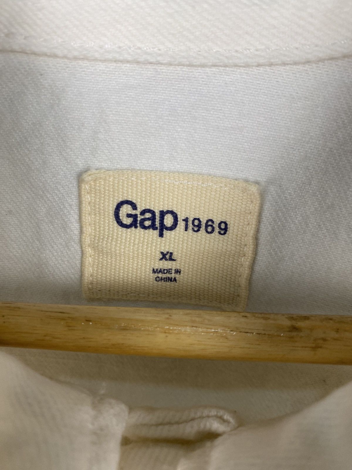 Gap Gap 1969 Premium White Denim Trucker Jacket Size US XL / EU 56 / 4 - 8 Thumbnail