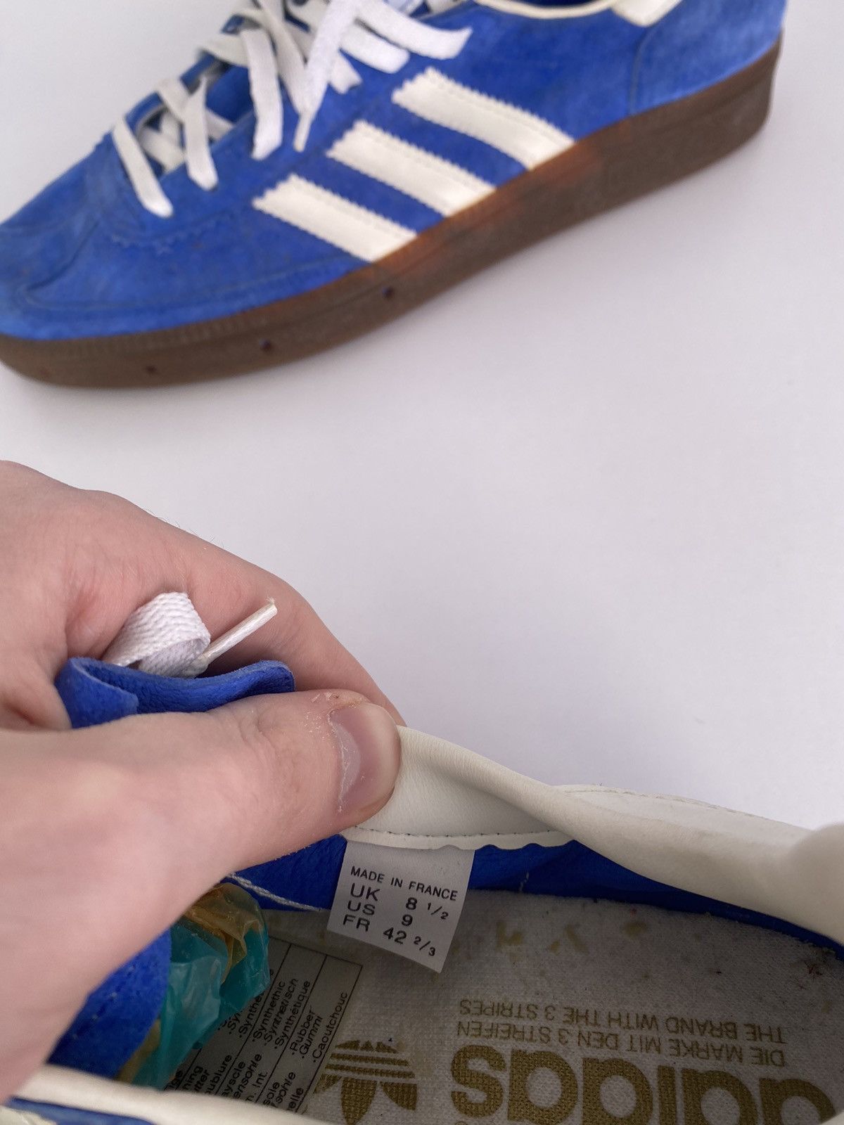 Adidas × Vintage Vintage 1980s Adidas Handball Spezial Made in Czechoslovakia Size US 9 / EU 42 - 6 Thumbnail