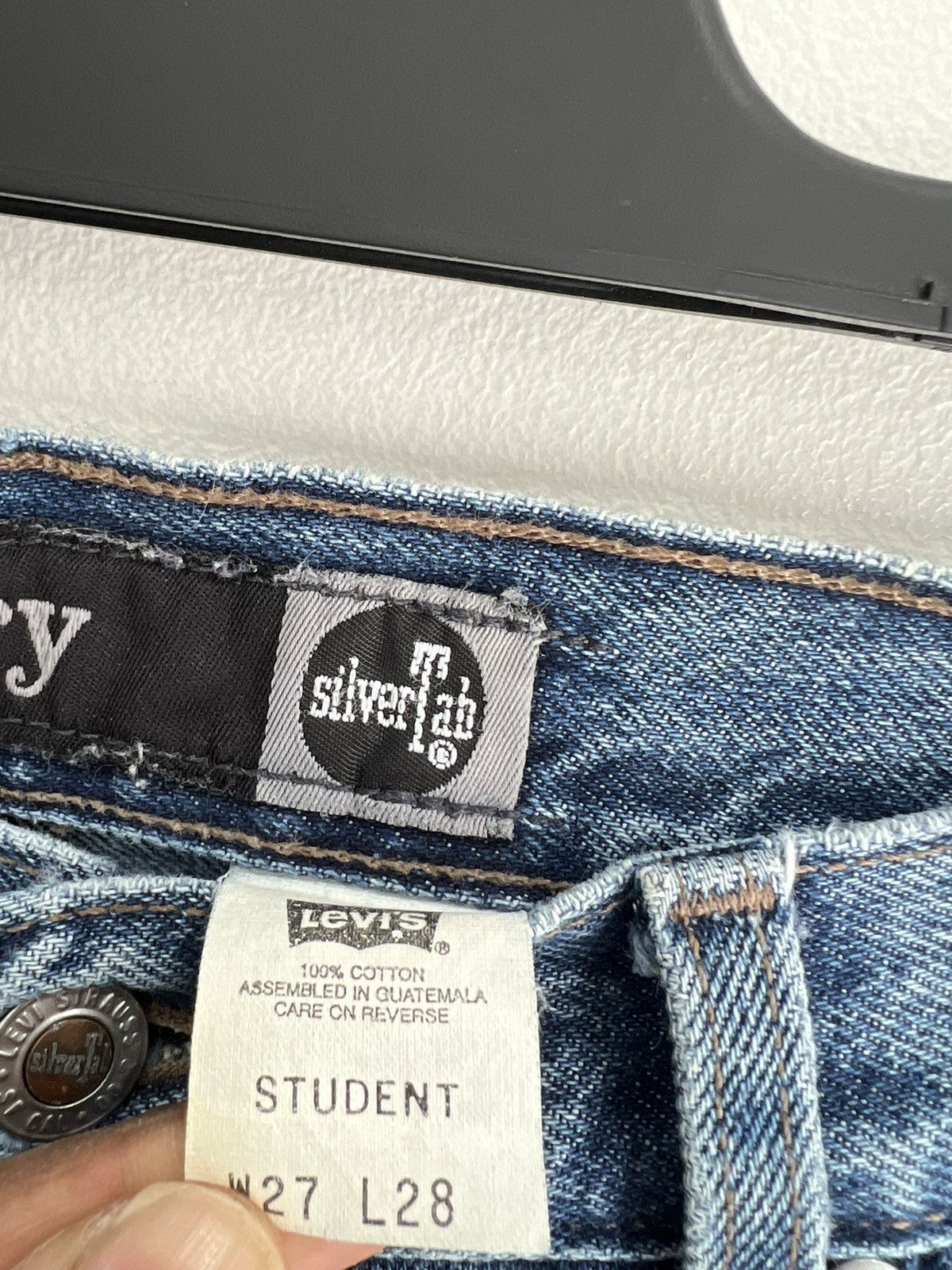 Levi's Vintage Levis Silver Tab Student Denim Jeans Pants Usa 27x28 Size US 27 - 3 Thumbnail