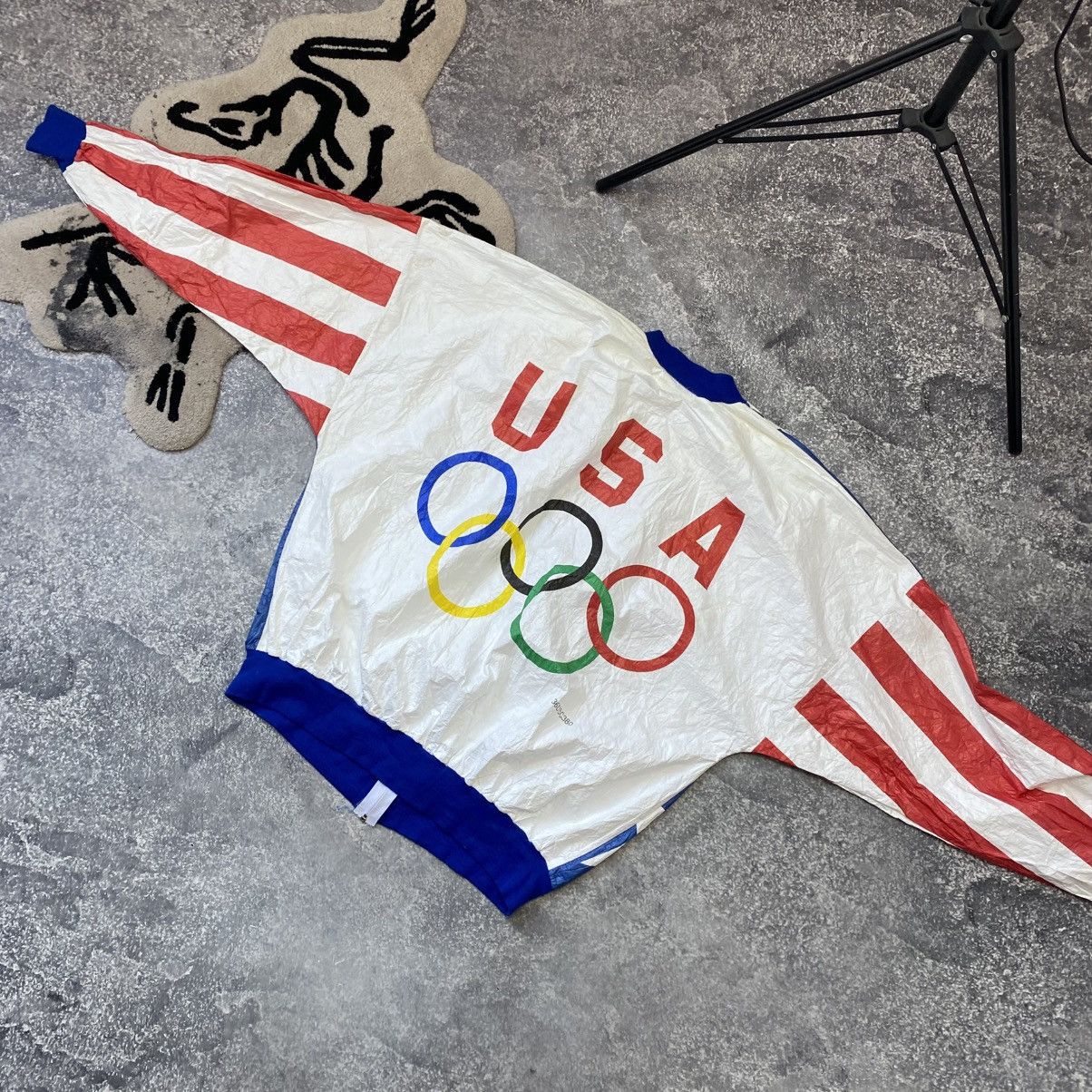 USA Olympics Vintage USA Olympic Overprinted 1980’s rare nylon jacket Size US XL / EU 56 / 4 - 11 Thumbnail