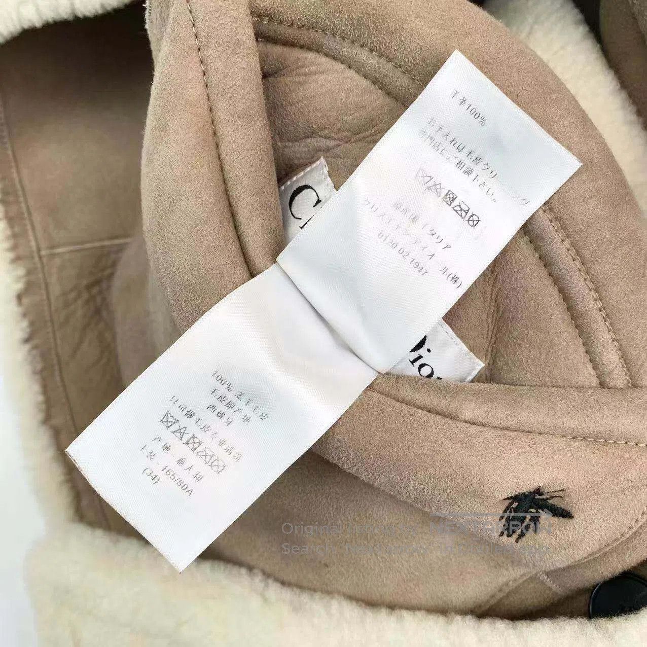 Dior Dior Bee embroidery fur is one-piece and double-sided coat Size 4XL / US 24-26 - 6 Thumbnail