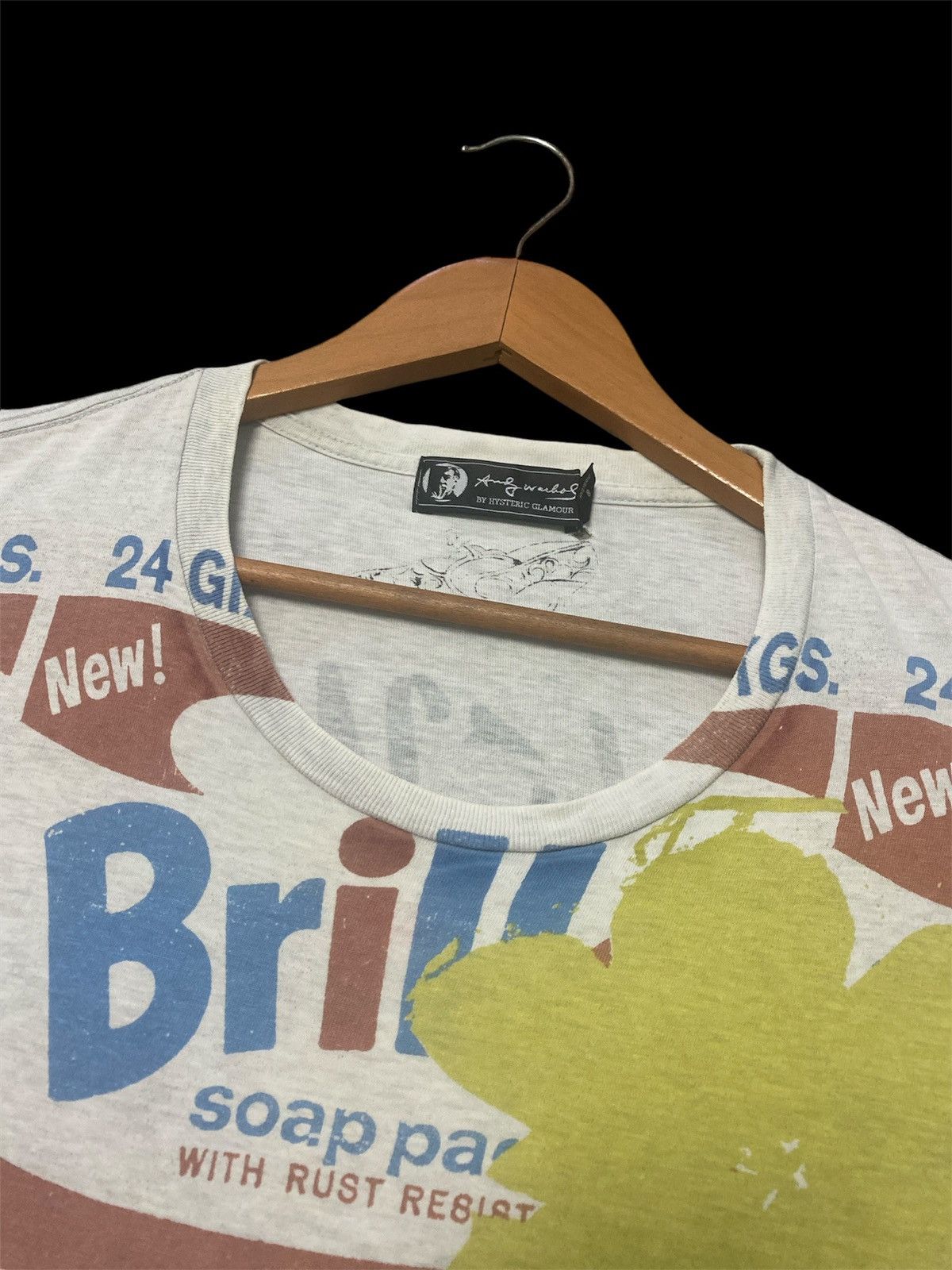 Hysteric Glamour × If Six Was Nine × Vintage HYSTERIC GLAMOUR X ANDY WARHOL BRILLO POP VINTAGE SHIRT TEE🔥 Size US L / EU 52-54 / 3 - 7 Thumbnail