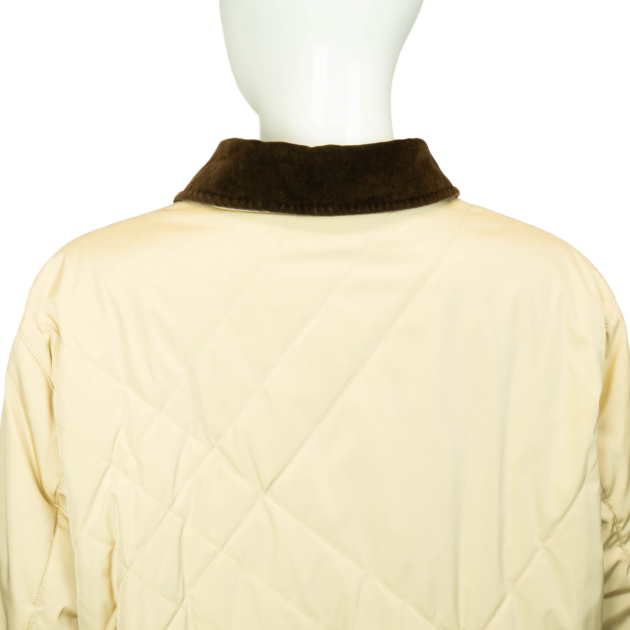 Burberry BURBERRY Check Quilted Coat Jacket Cream Beige Vintage 90s Size US L / EU 52-54 / 3 - 4 Thumbnail