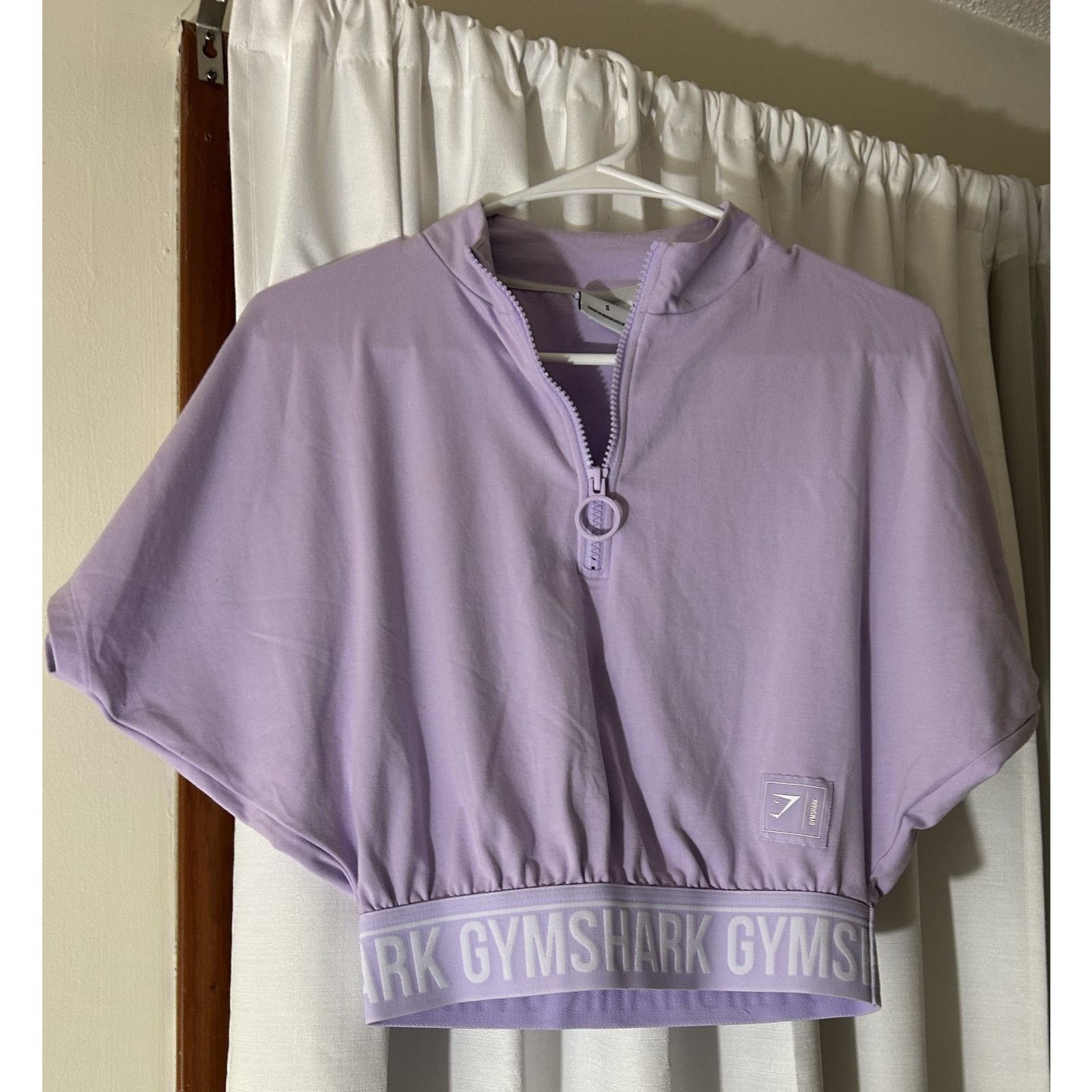 Gymshark Women's AW Gymshark Recess Crop Zip Size Small-Lilac Purple Size 27" / US 4 / IT 40 - 1 Thumbnail