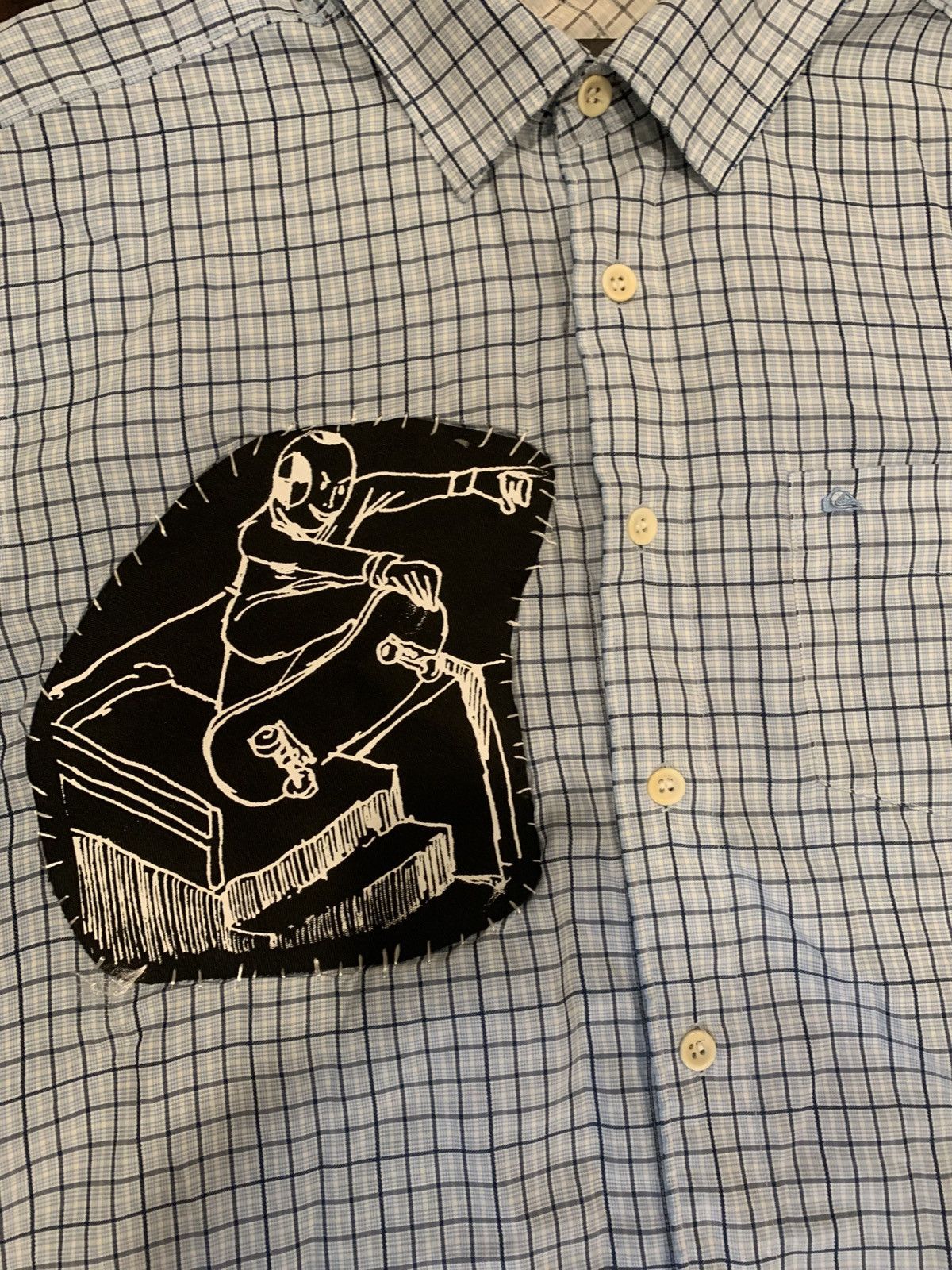 Quiksilver Vintage quicksilver patched button up Size US M / EU 48-50 / 2 - 2 Thumbnail