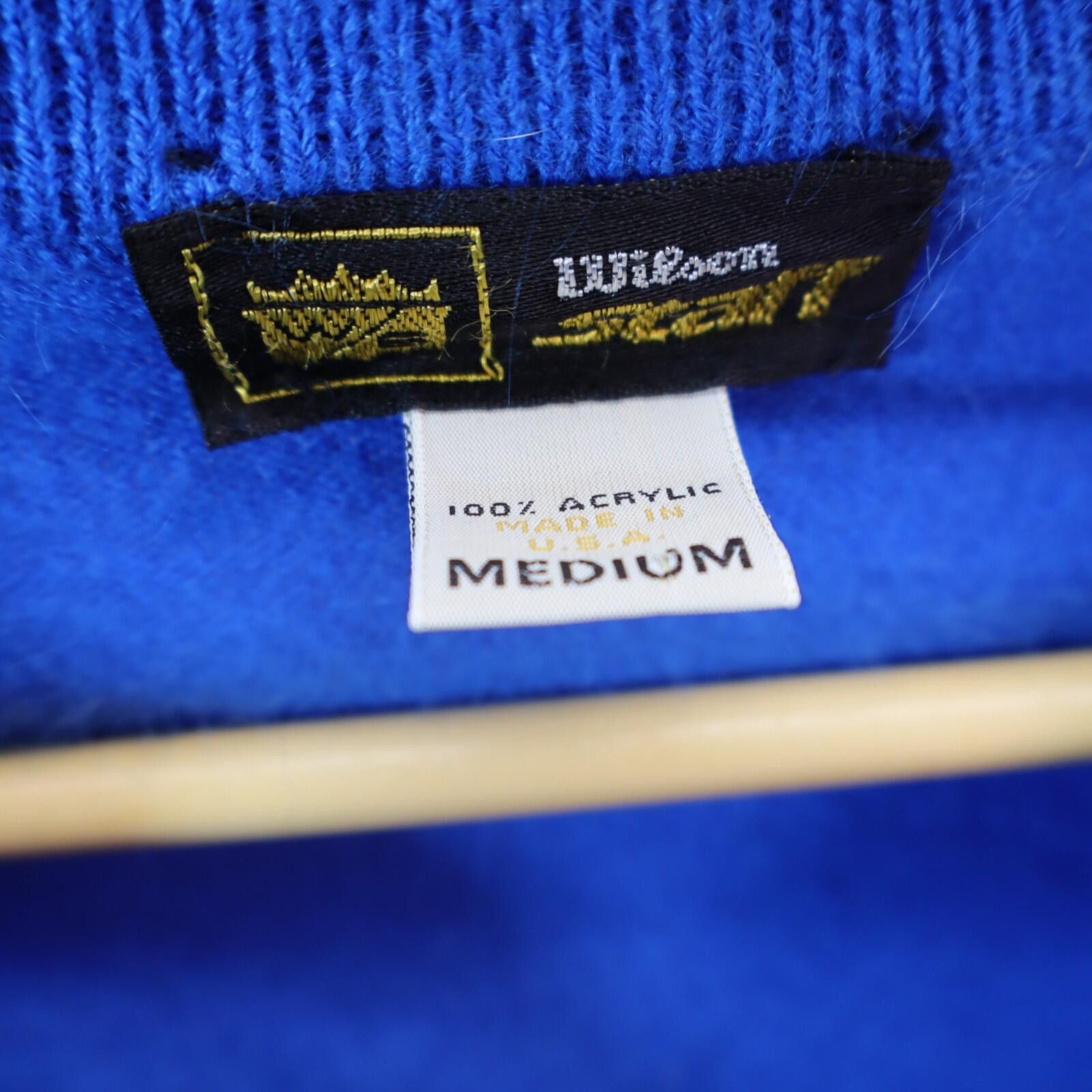 Wilson Dodgers Vtg Vest Golf Medium Blue Knit V-Neck Preppy USA Tennis Wilson Staff Size US M / EU 48-50 / 2 - 7 Thumbnail