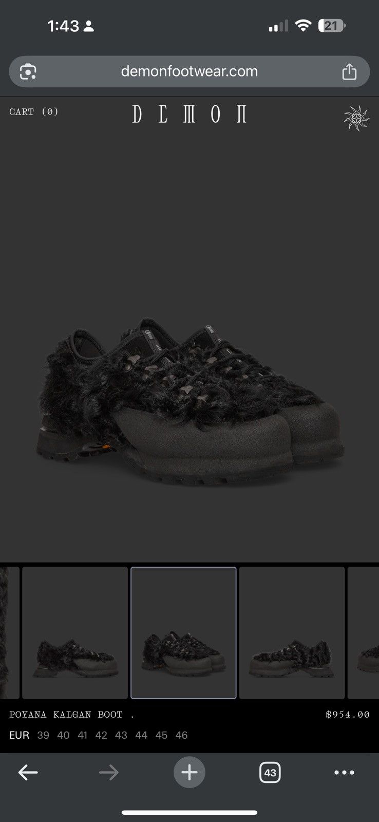 Demon Demon kalgan poyana sneaker boot 42 / 9 US Size US 9 / EU 42 - 2 Thumbnail