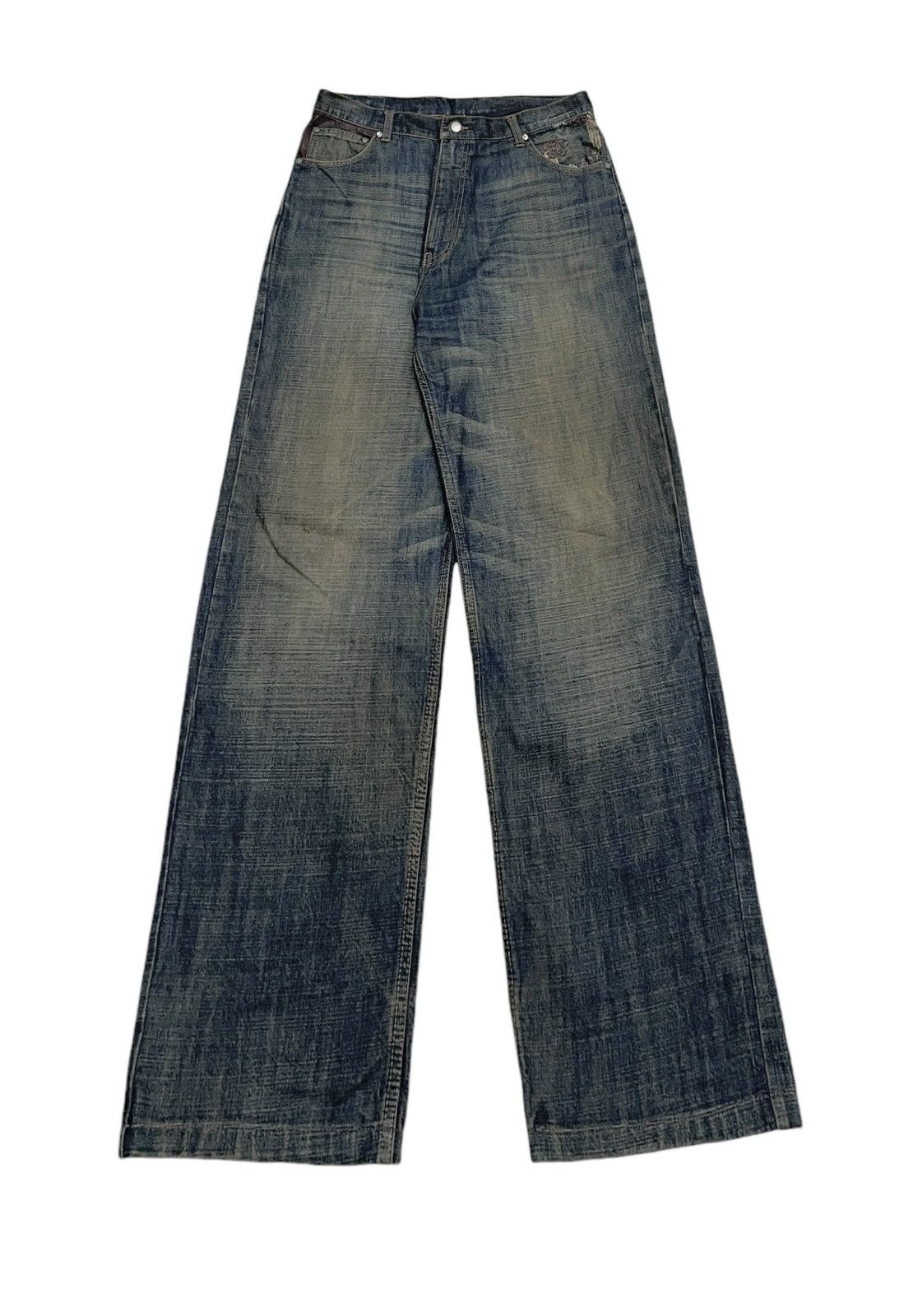 If Six Was Nine Vintage June Bergstrand Multi Pocket Sukajan Jeans 2000s Size US 36 / EU 52 - 2 Thumbnail