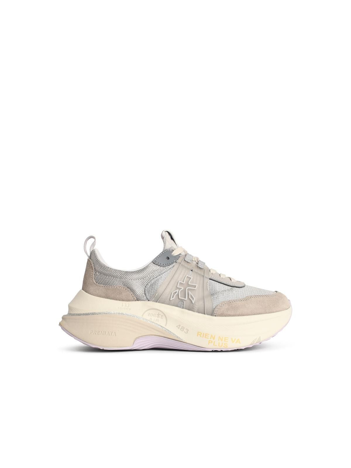 Premiata PREMIATA 'Hill' Grey Suede Blend Sneakers Size US 10 / IT 40 - 1 Thumbnail