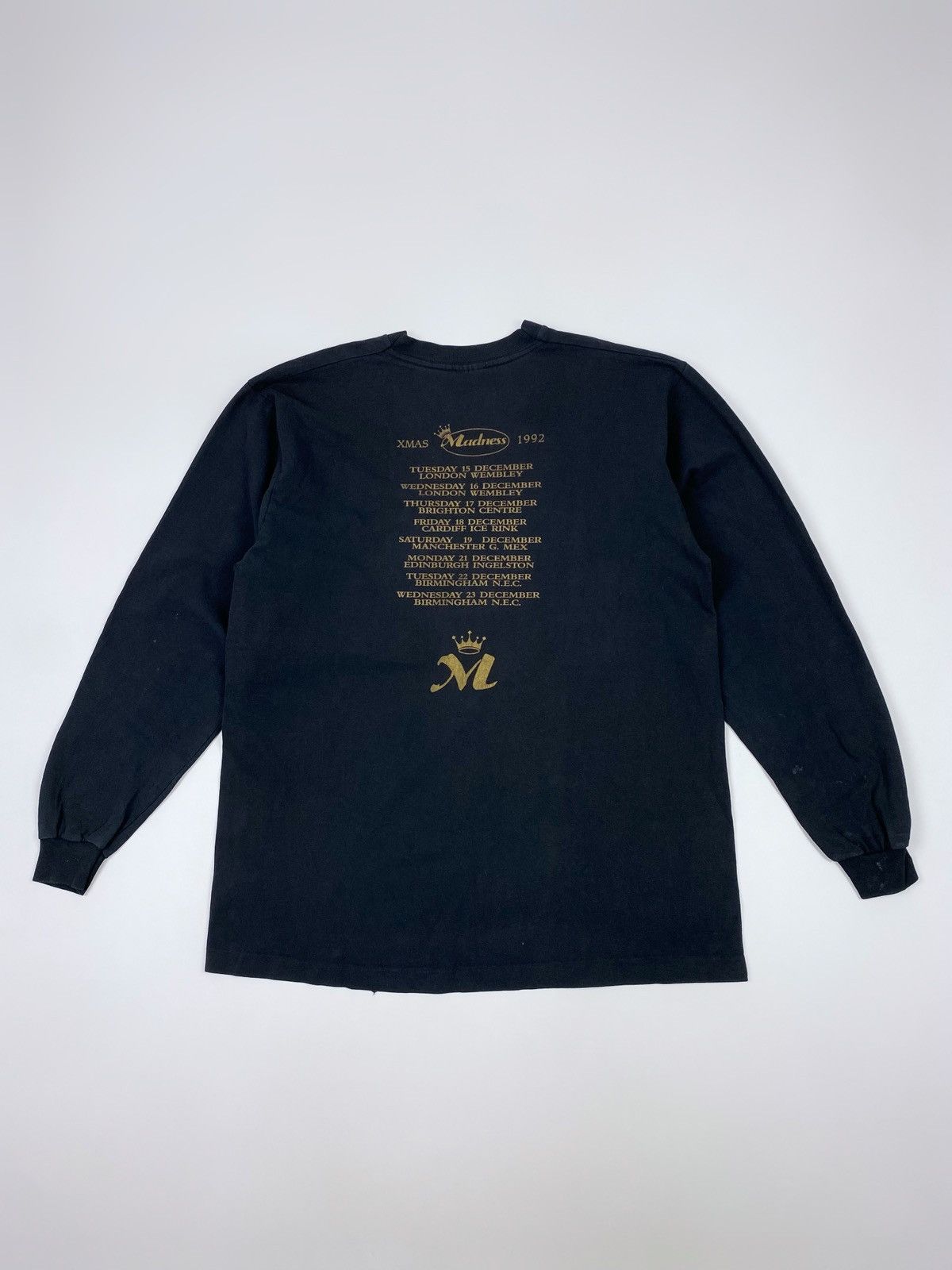 Band Tees 1992 Vintage Madness Ska Punk X-Mas UK Tour Long Sleeve Tee Size US XL / EU 56 / 4 - 6 Thumbnail