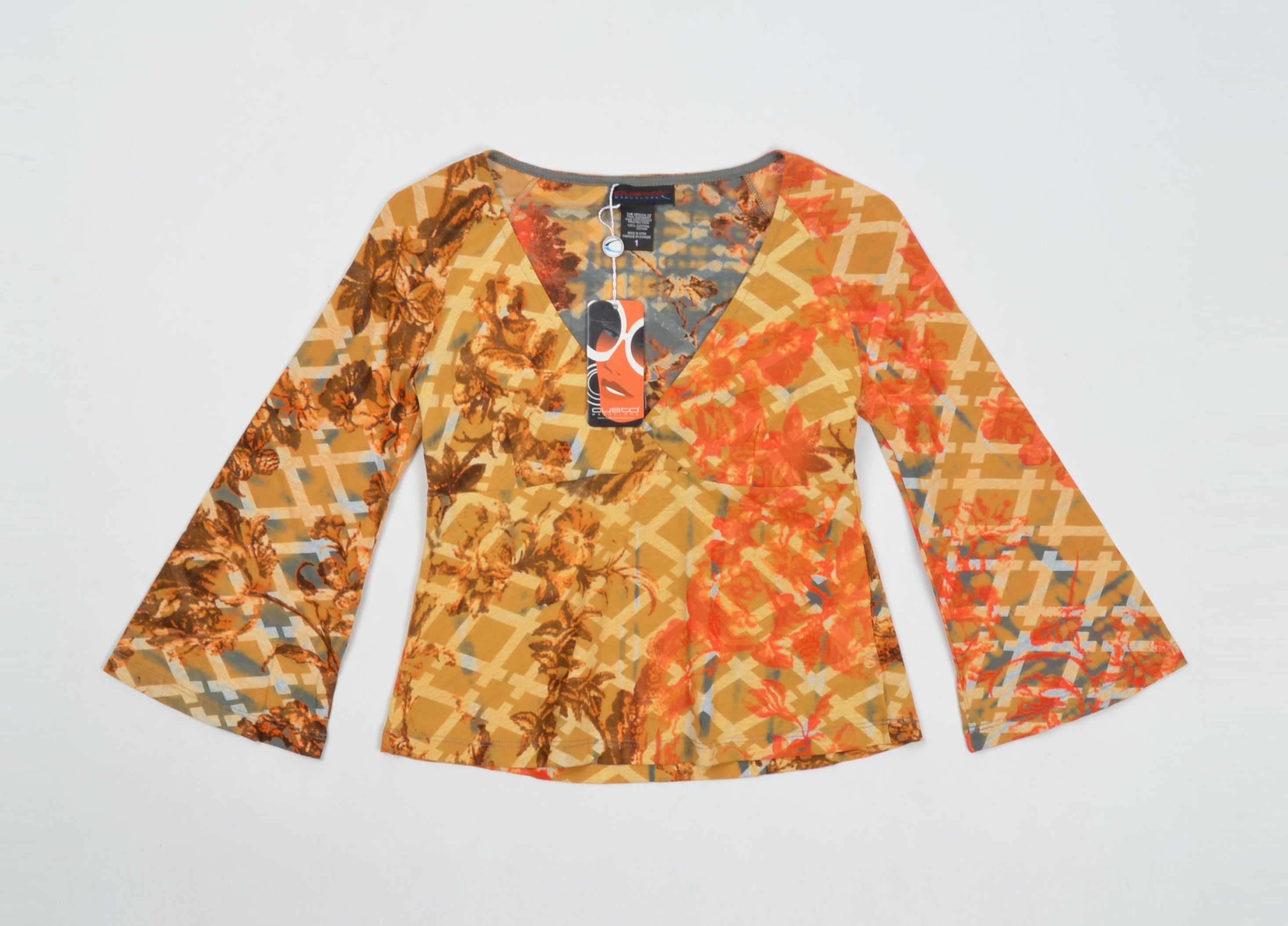 Custo Barcelona Vintage Custo Barcelona Y2K Long Sleeve Top Size XS / US 0-2 / IT 36-38 - 1 Thumbnail