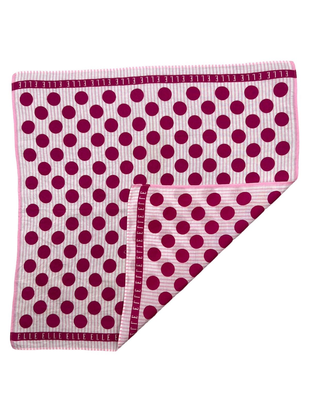 Japanese Brand Elle Handkerchief Neckerchief Bandana Pocketsquare Size ONE SIZE - 3 Thumbnail