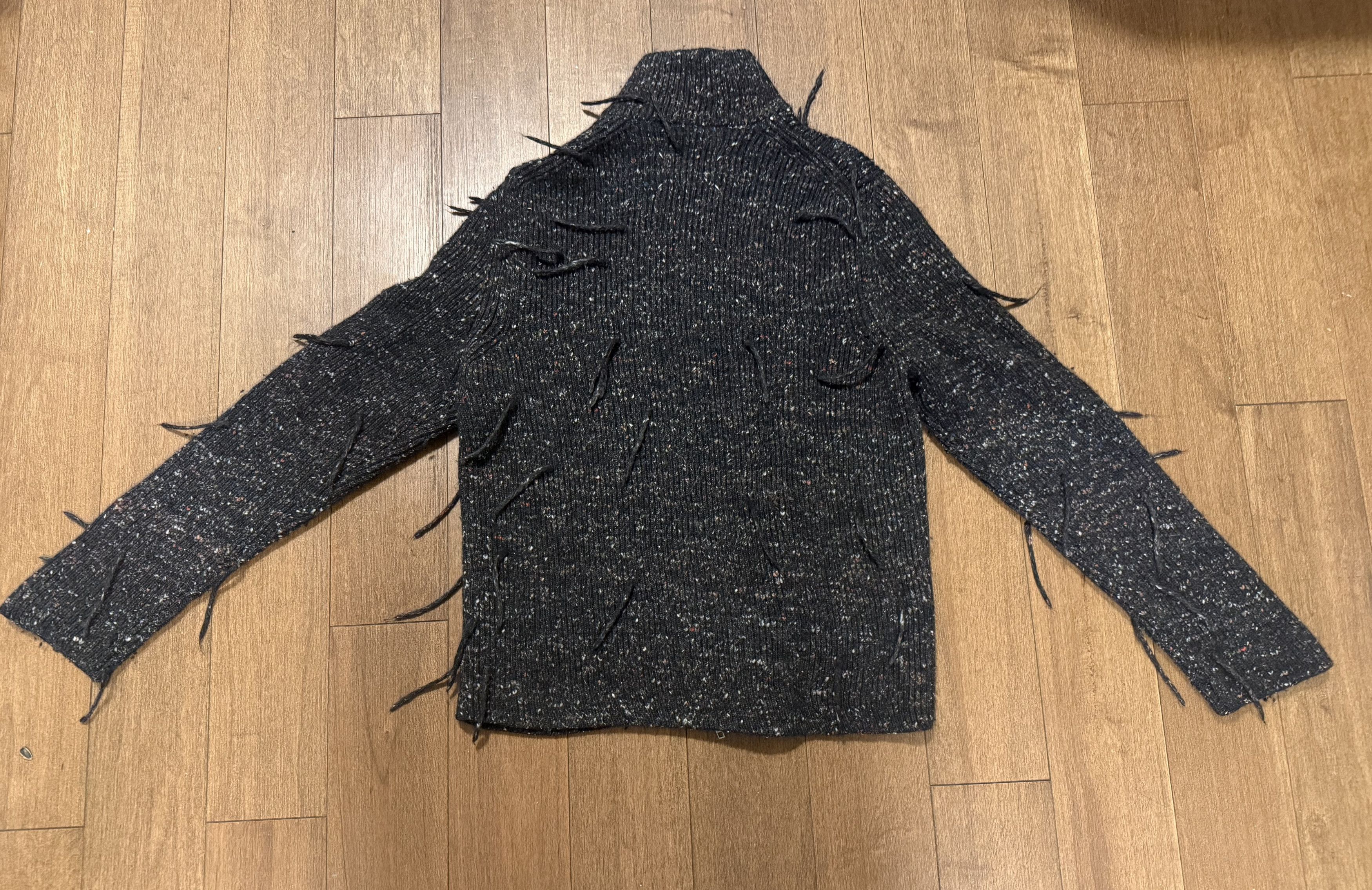 Maison Margiela Maison Margiela Zip up Knit Multi Color w/ Tassels Size US L / EU 52-54 / 3 - 2 Thumbnail