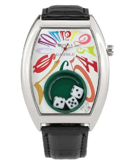 Japanese Brand Frank Miura Life's a Gamble Watch King Macau Dice FM14-SVCRW Size ONE SIZE - 1 Thumbnail