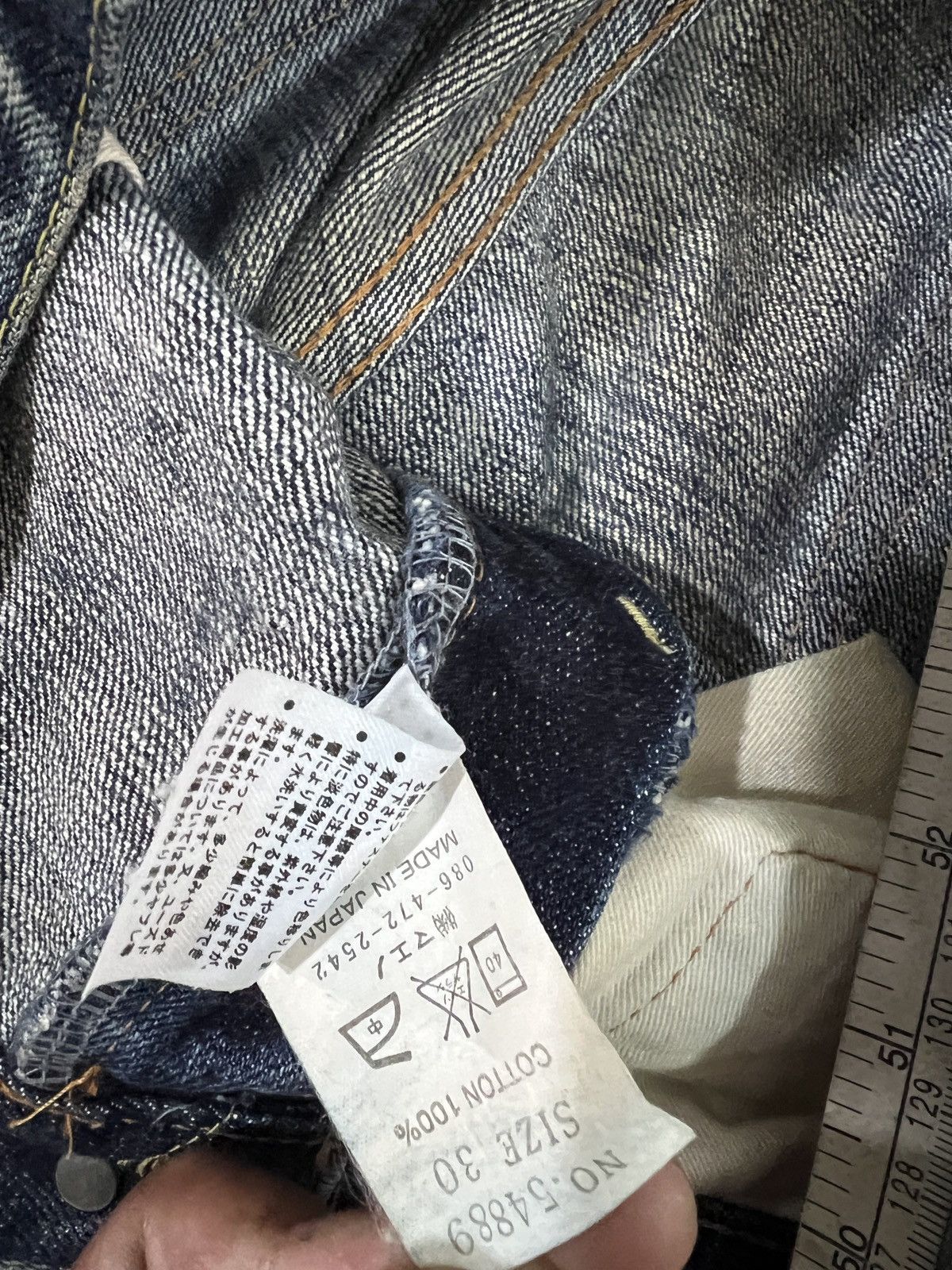 Eternal Pivk💥Eternal Japan Distressed Lowrise Denim Jeans 33x33 Size 33" - 14 Thumbnail