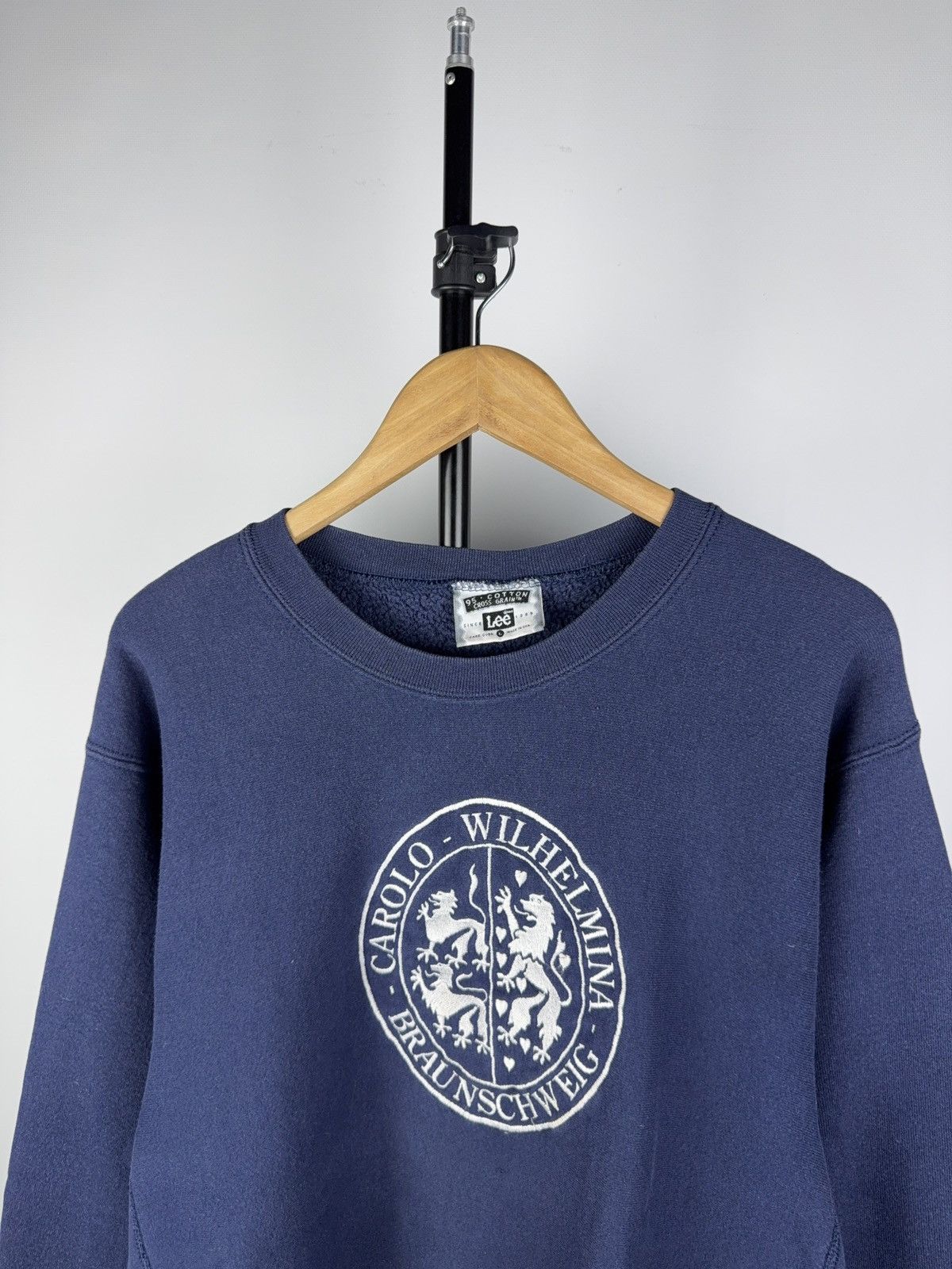 Lee × Vintage Lee University Crewneck Sweatshirt Carolo-Wilhelmina Logo Size US L / EU 52-54 / 3 - 2 Thumbnail