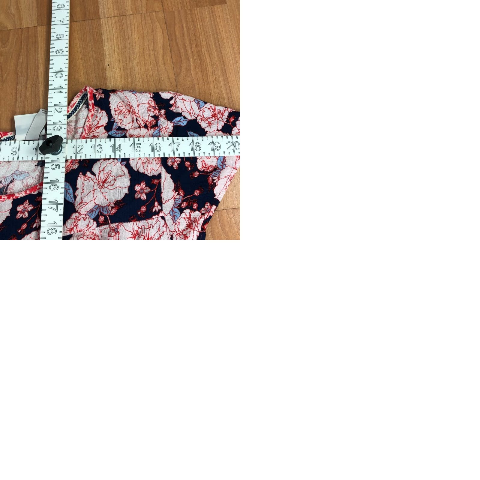 Vintage Knox Rose XL Maxi Dress Floral All Over Print Blue MINT - 100% Rayon, Bohemian, Short Sleeve, Round Neck, Pullover, Regular Size, Womens Fit Size XL / US 12-14 / IT 48-50 - 10 Thumbnail