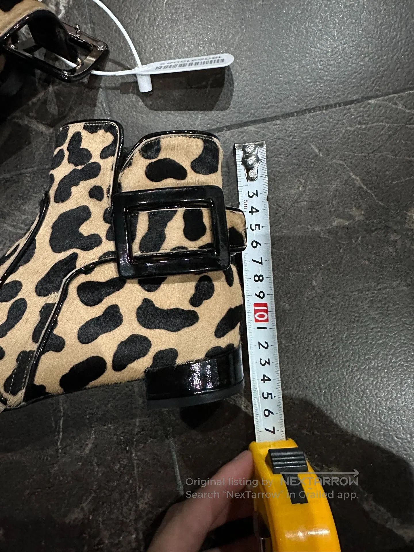 Roger Vivier Roger Vivier Classic Square Buckle Leopard Boots. Size US 4 / IT 34 - 7 Thumbnail