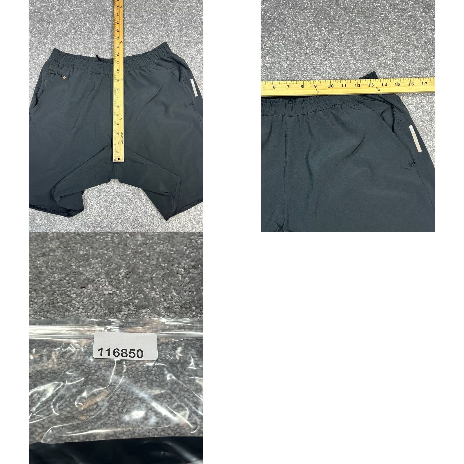 Vintage REI Co Op Athletic Shorts Womens Medium Black Elastic Waist Drawstring Training Size 32" / US 10 / IT 46 - 8 Thumbnail