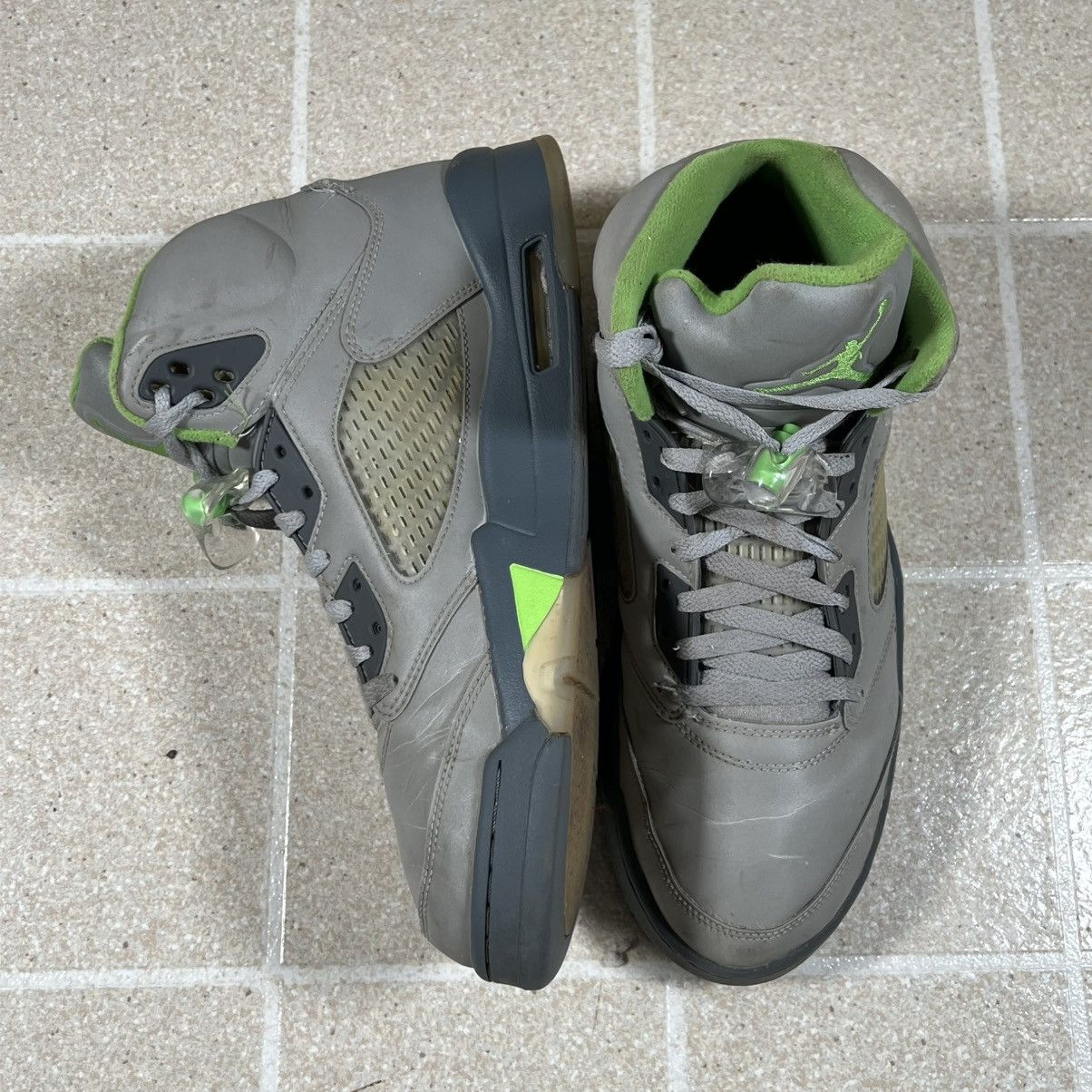 Jordan Brand Nike Air Jordan 5 V Retro Green Bean Silver 3M Size 12 Size US 12 / EU 45 - 4 Thumbnail